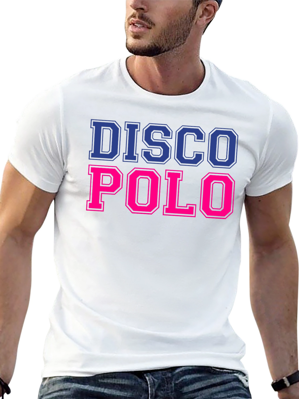 Disco Polo T-Shirt - Bold Graphic Tee