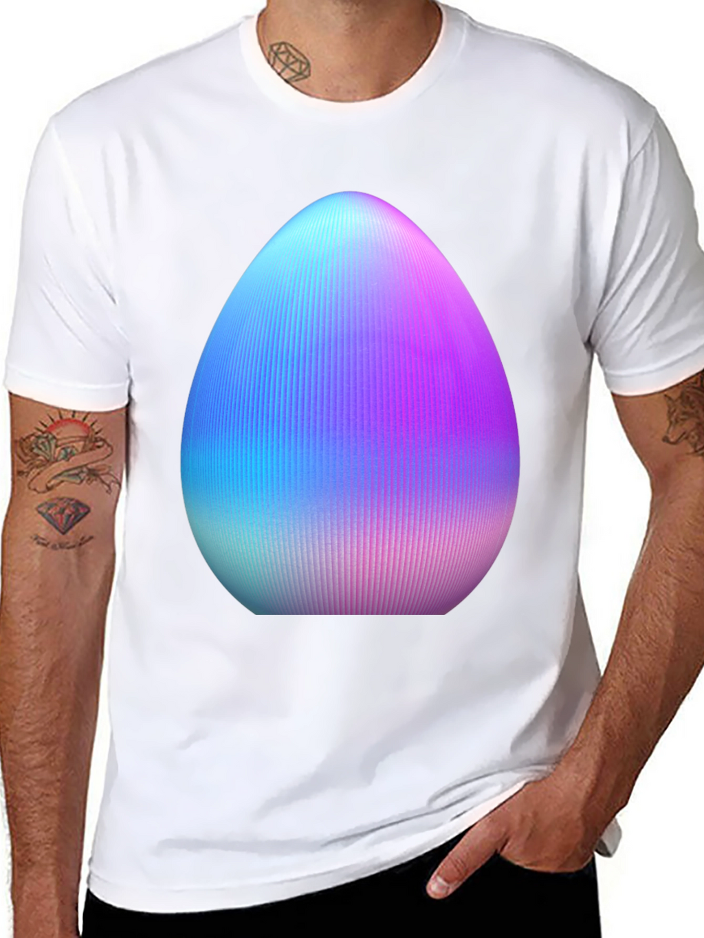 Egg Graphic Tee - Unique Easter Style