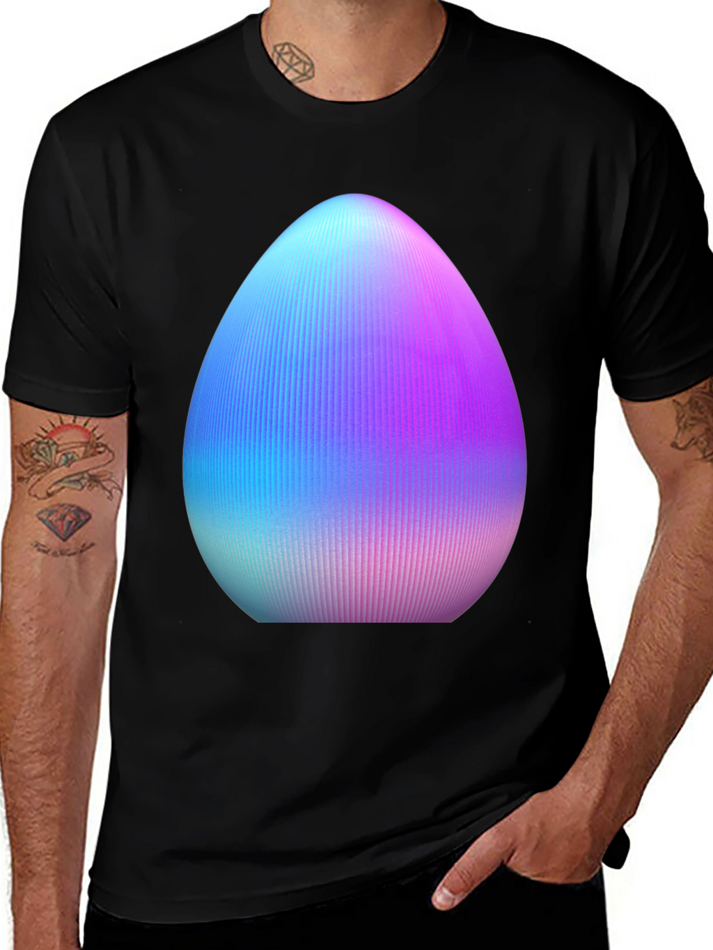 Egg Graphic Tee - Unique Easter Style