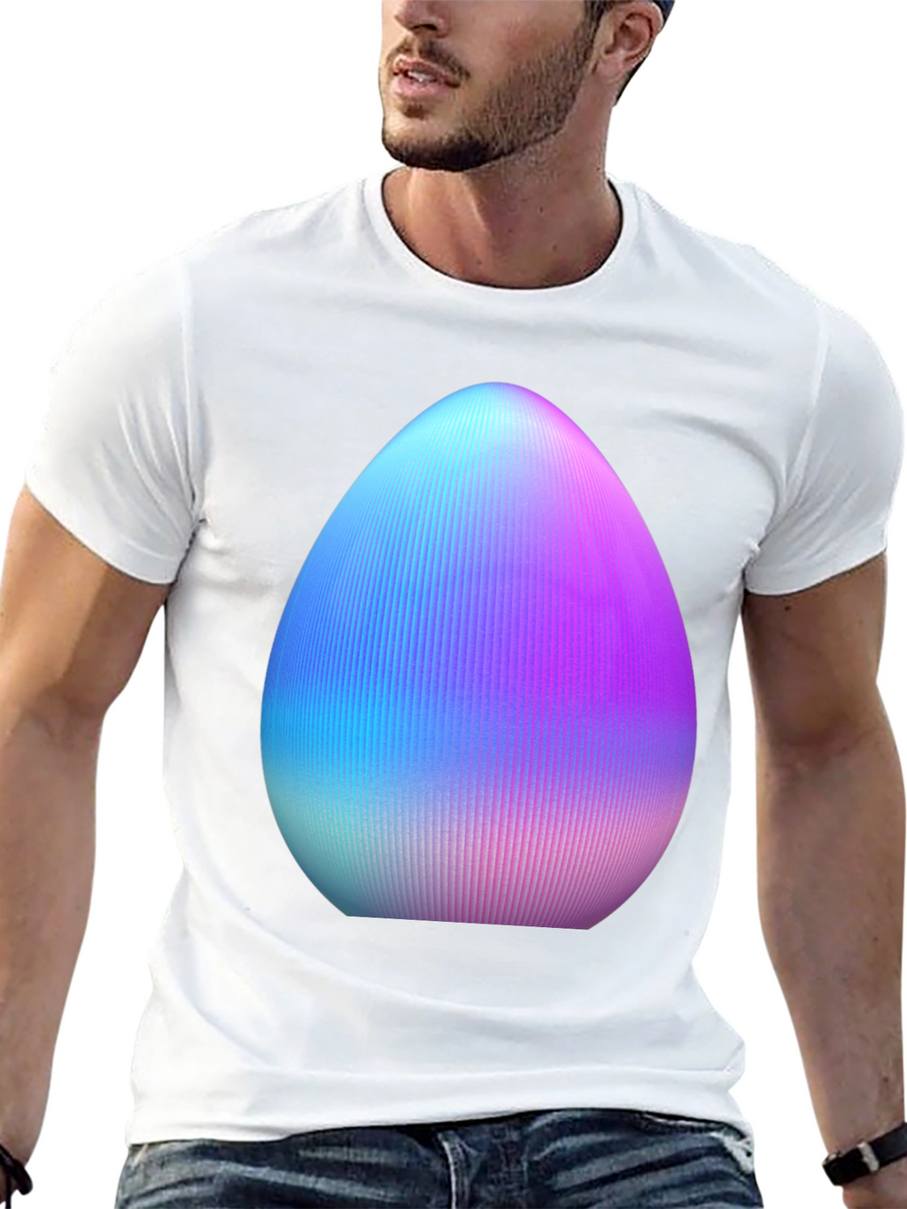 Egg Graphic Tee - Unique Easter Style