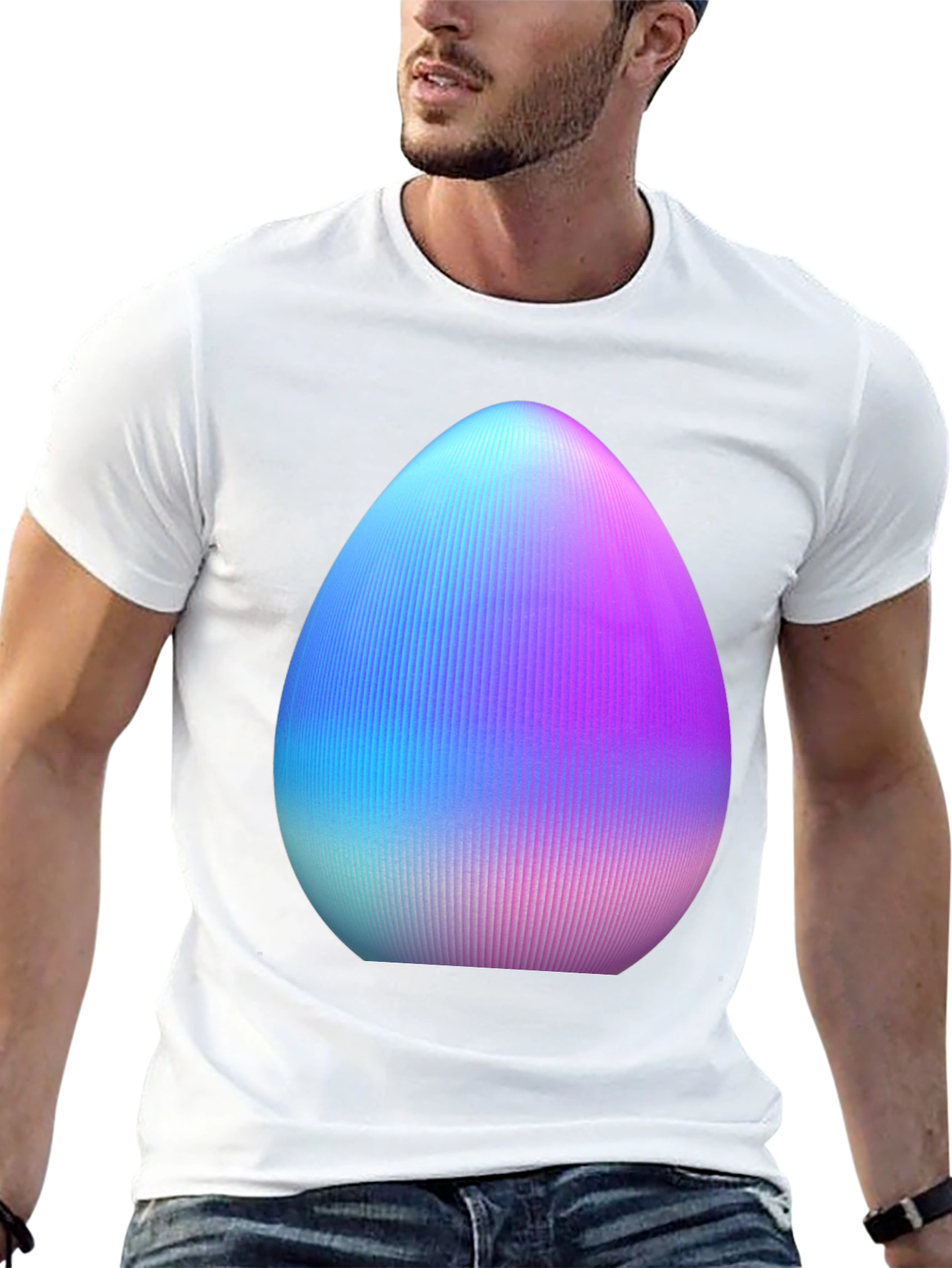 Egg Graphic Tee - Unique Easter Style