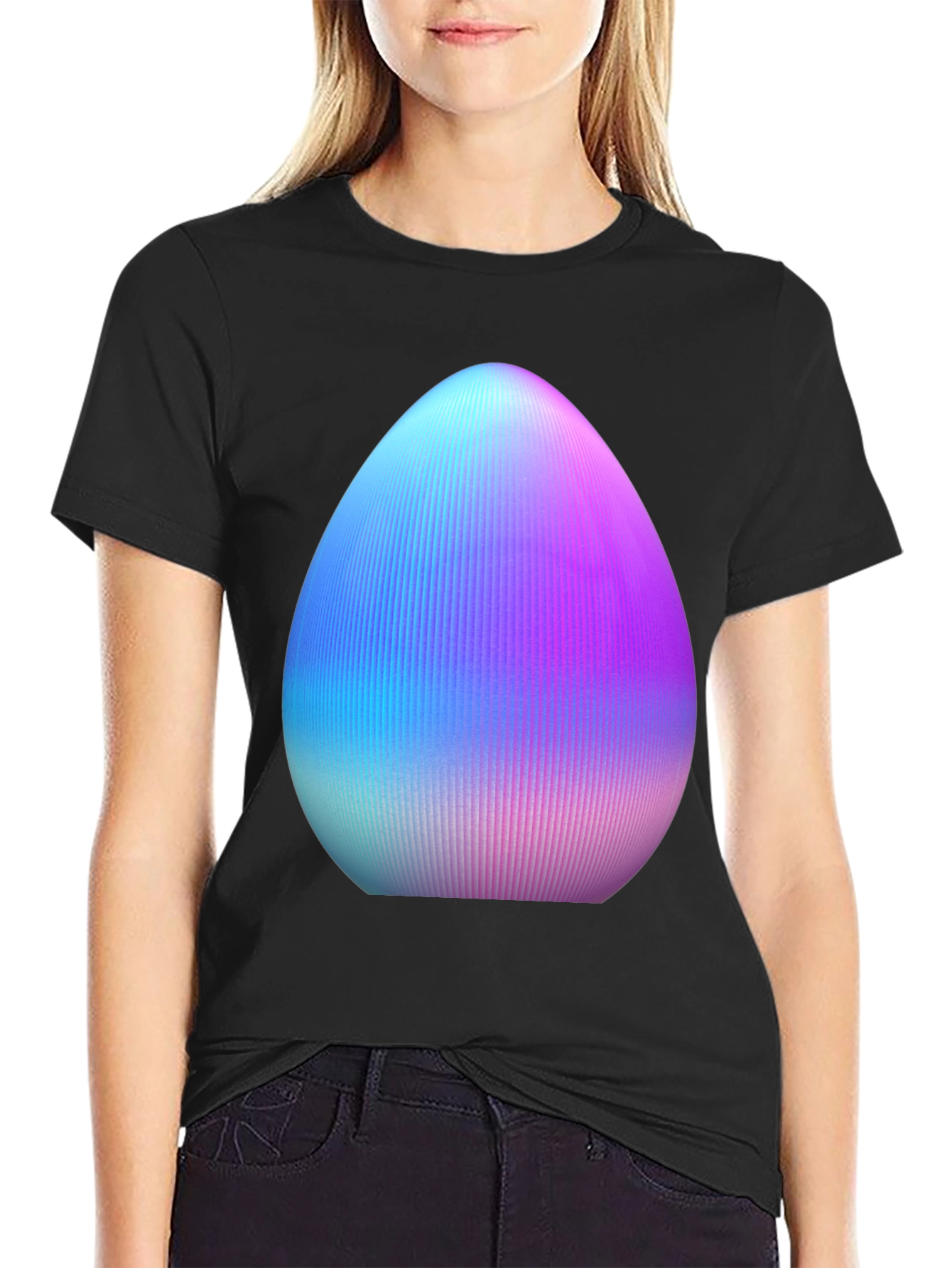 Egg Graphic Tee - Unique Easter Style