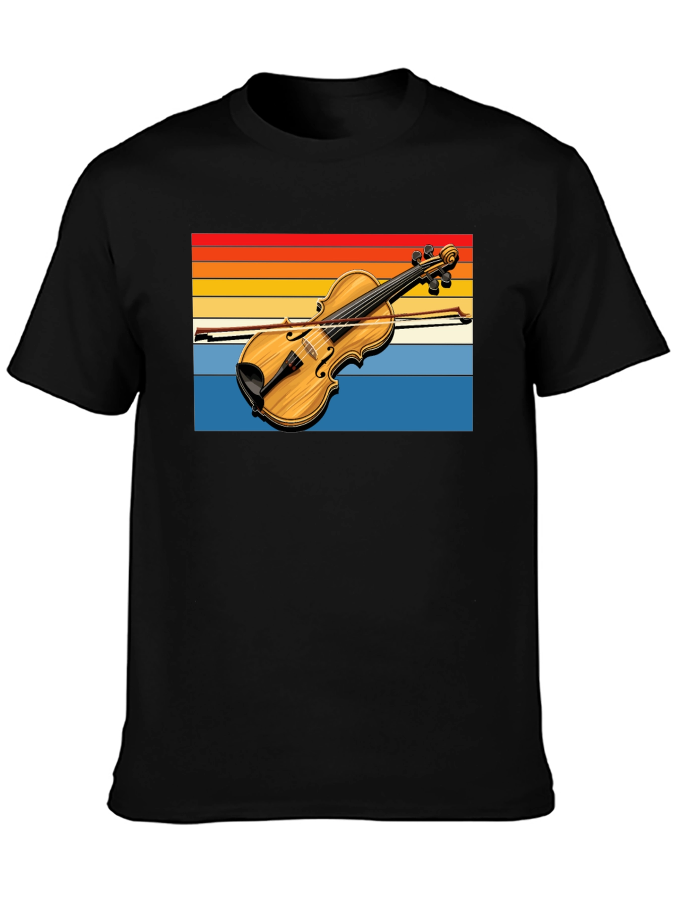 Vintage Violin T-Shirt - Retro Music Lover Tee