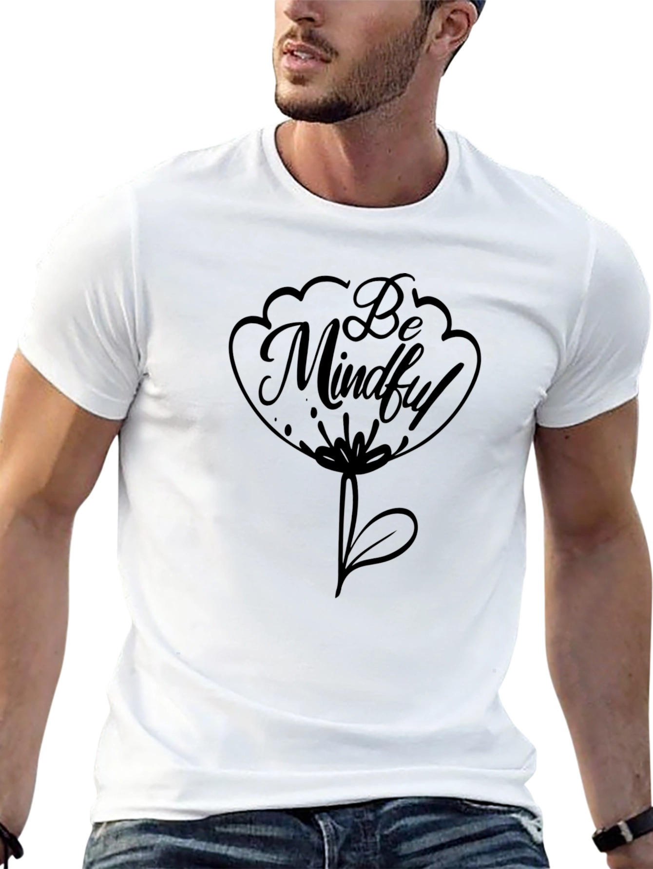 Be Mindful Black Graphic Tee