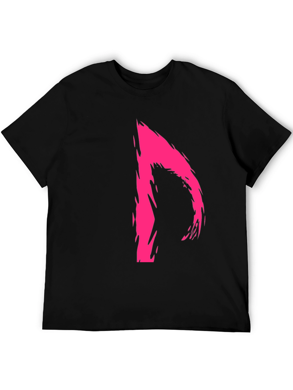 Bold Abstract Graphic Black T-Shirt