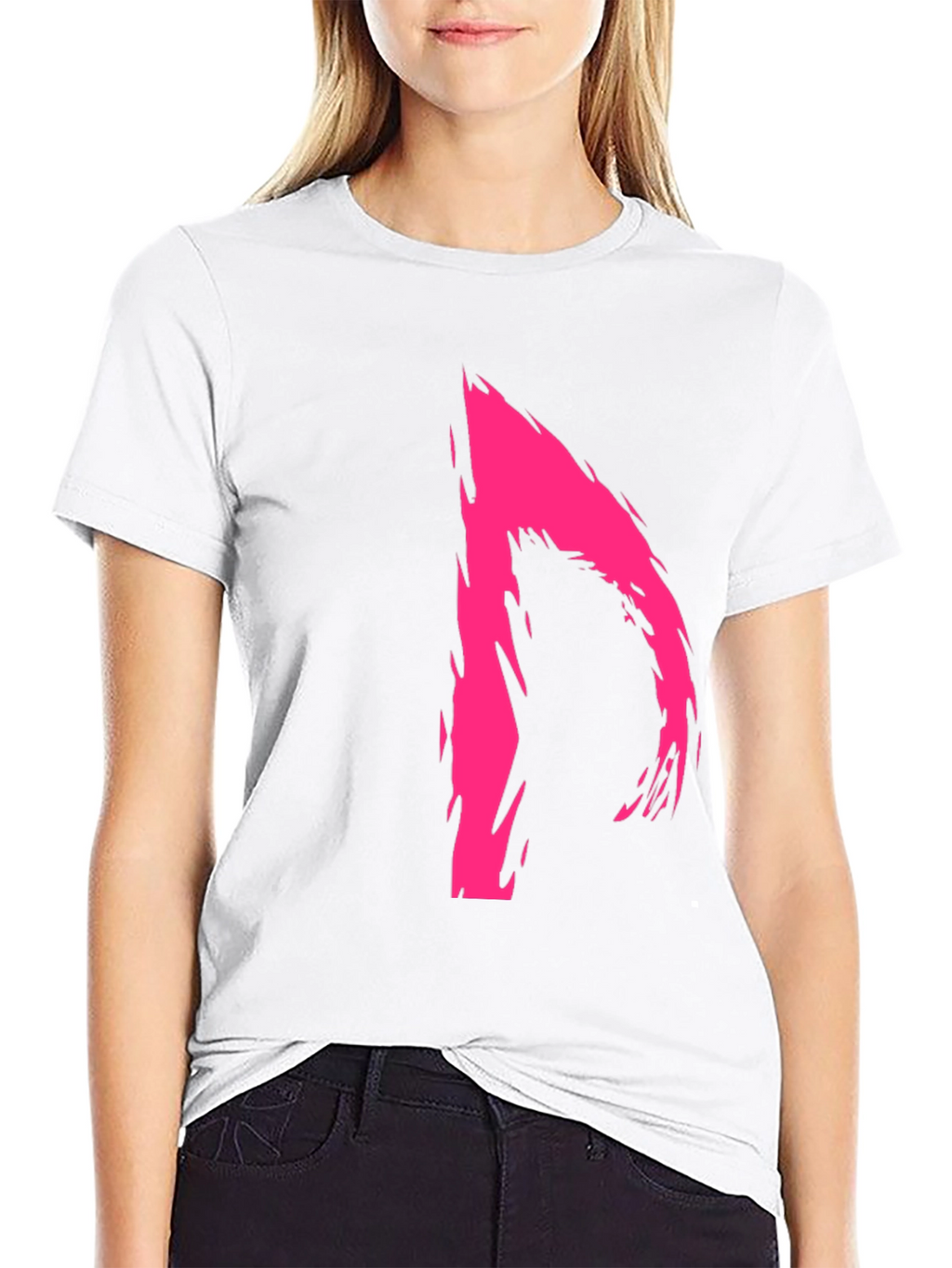 Bold Abstract Graphic Black T-Shirt