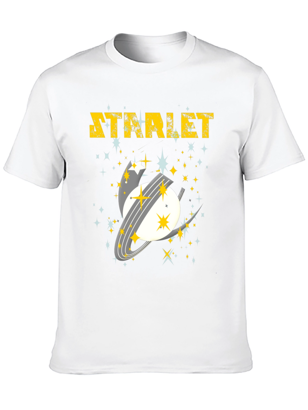 Starlet Space Graphic Tee - Mens Black Cotton T-Shirt
