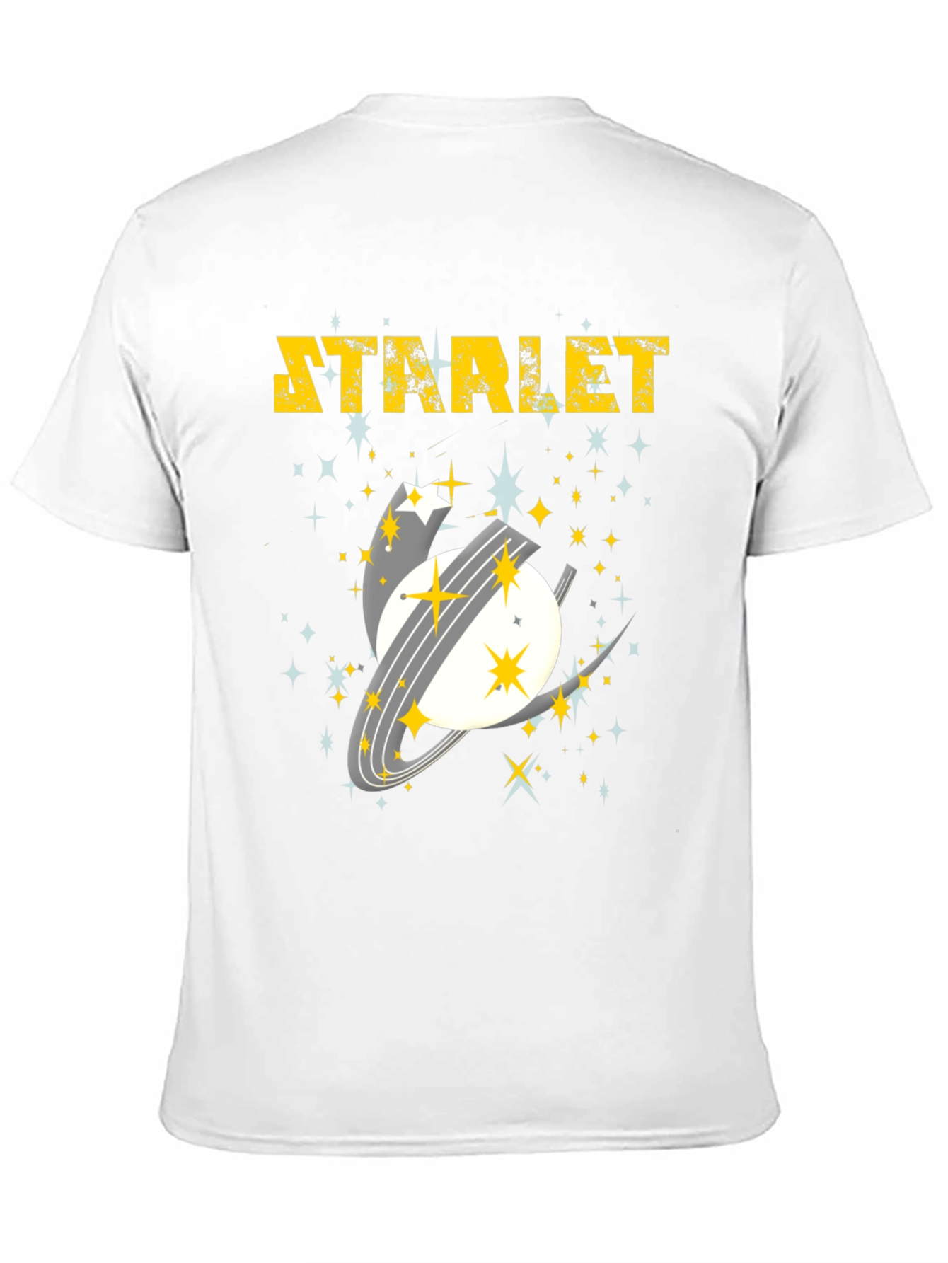 Starlet Space Graphic Tee - Mens Black Cotton T-Shirt