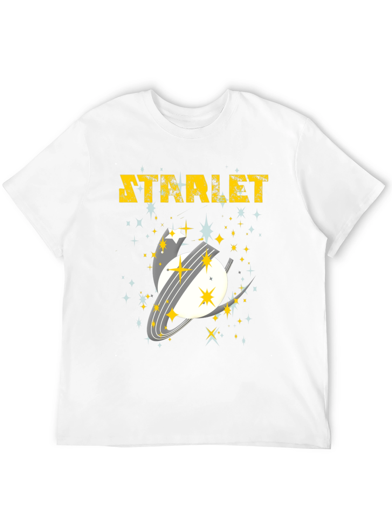 Starlet Space Graphic Tee - Mens Black Cotton T-Shirt