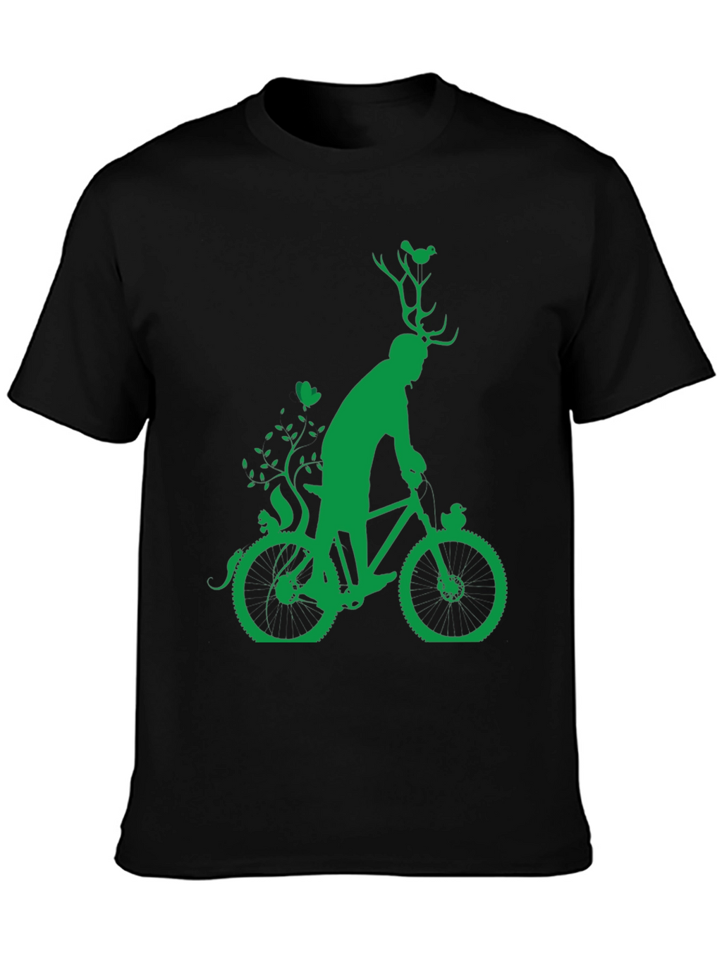 Green Bicycle Nature T-Shirt
