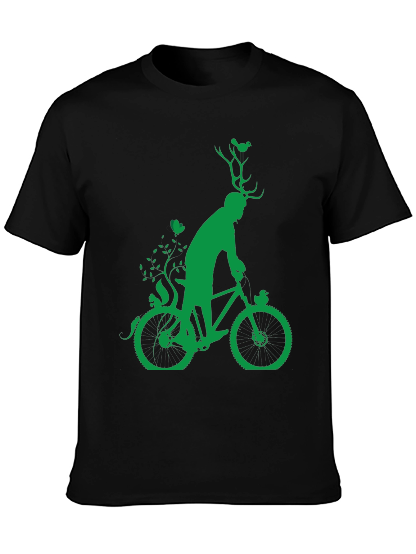 Green Bicycle Nature T-Shirt