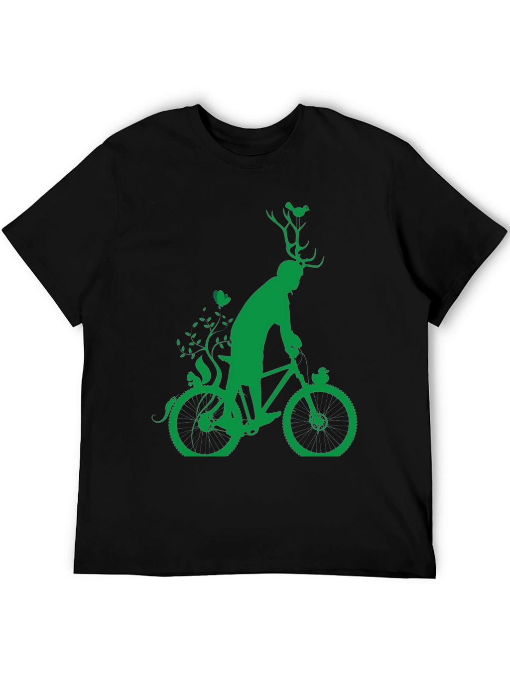 Green Bicycle Nature T-Shirt