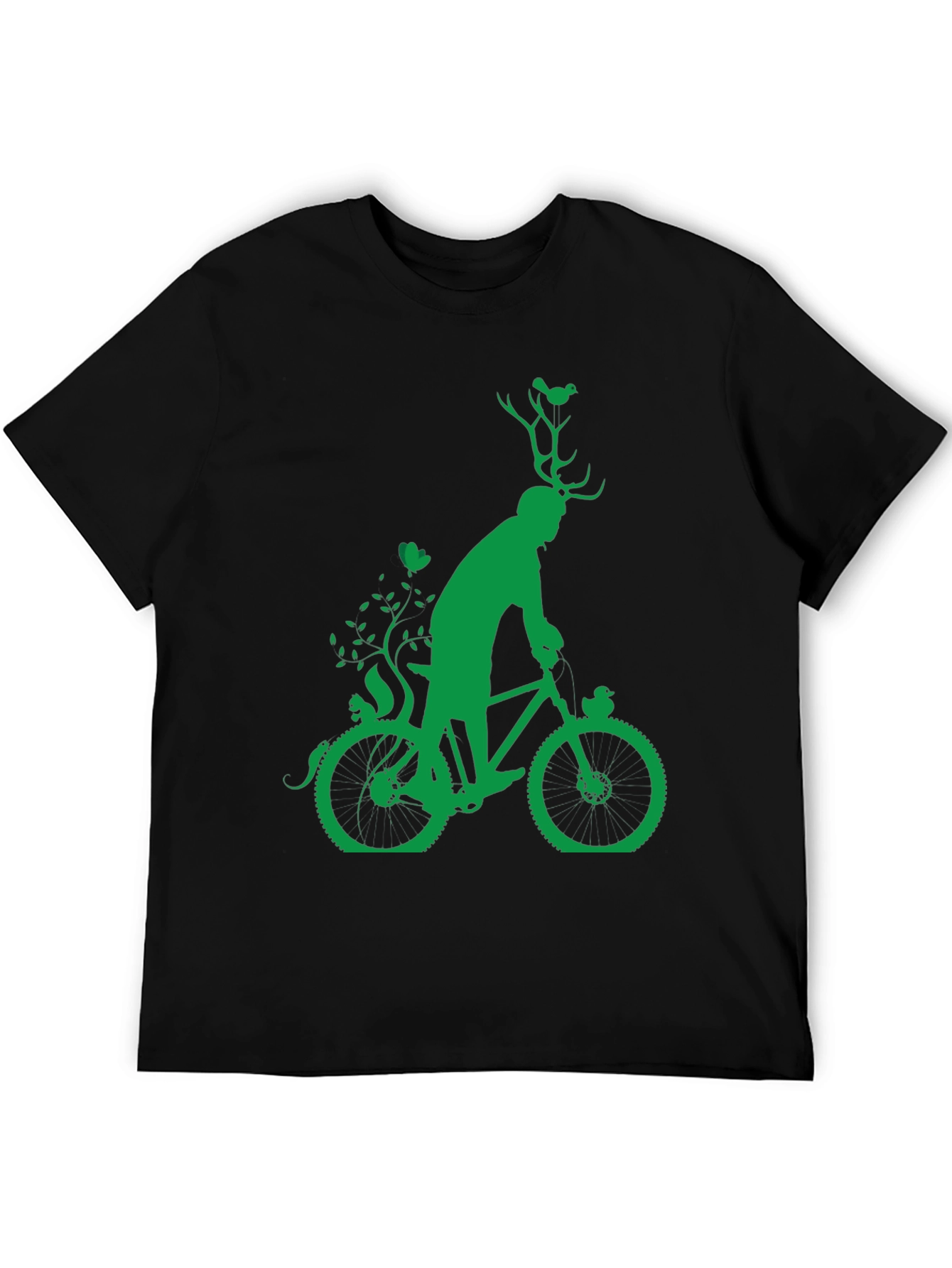 Green Bicycle Nature T-Shirt