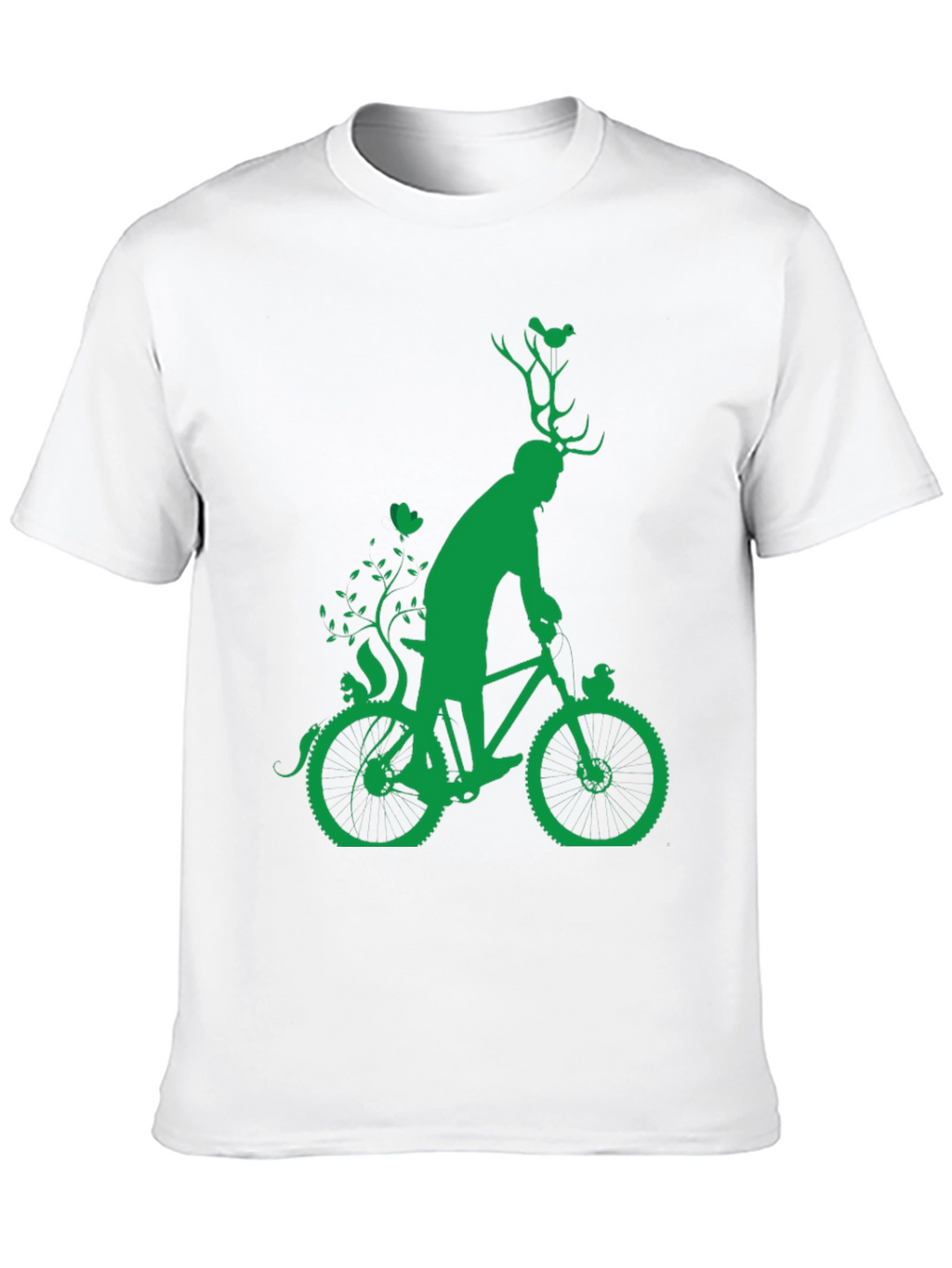 Green Bicycle Nature T-Shirt