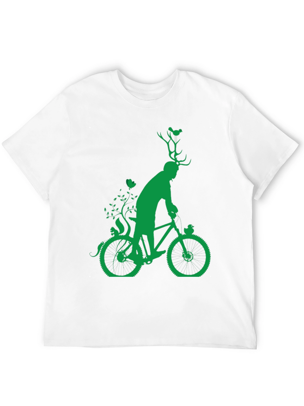 Green Bicycle Nature T-Shirt
