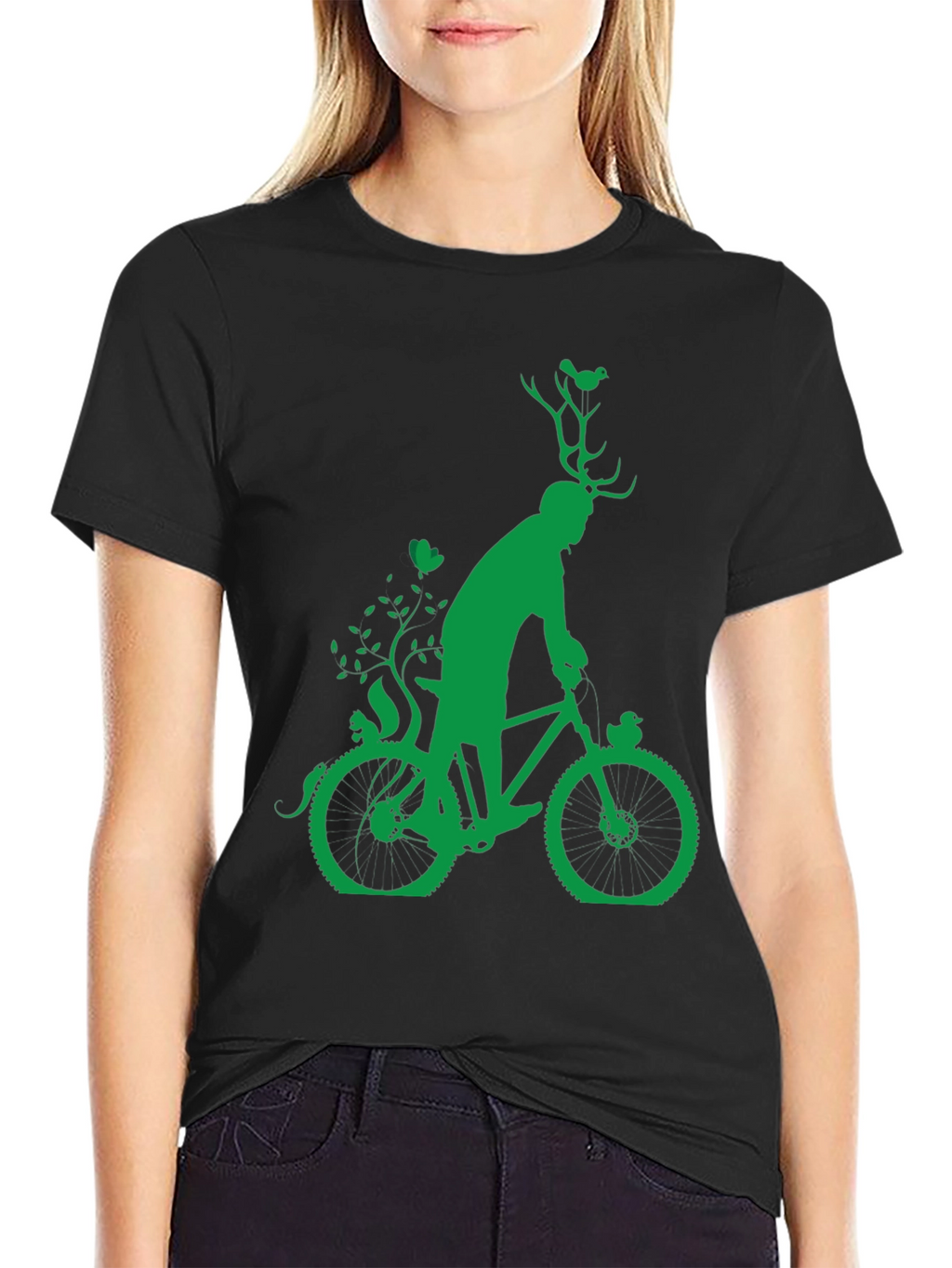 Green Bicycle Nature T-Shirt
