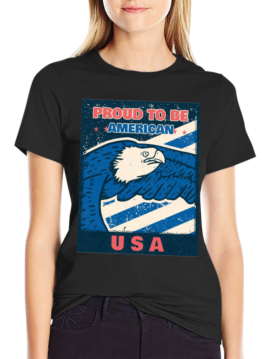 Proud To Be American USA Eagle T-Shirt