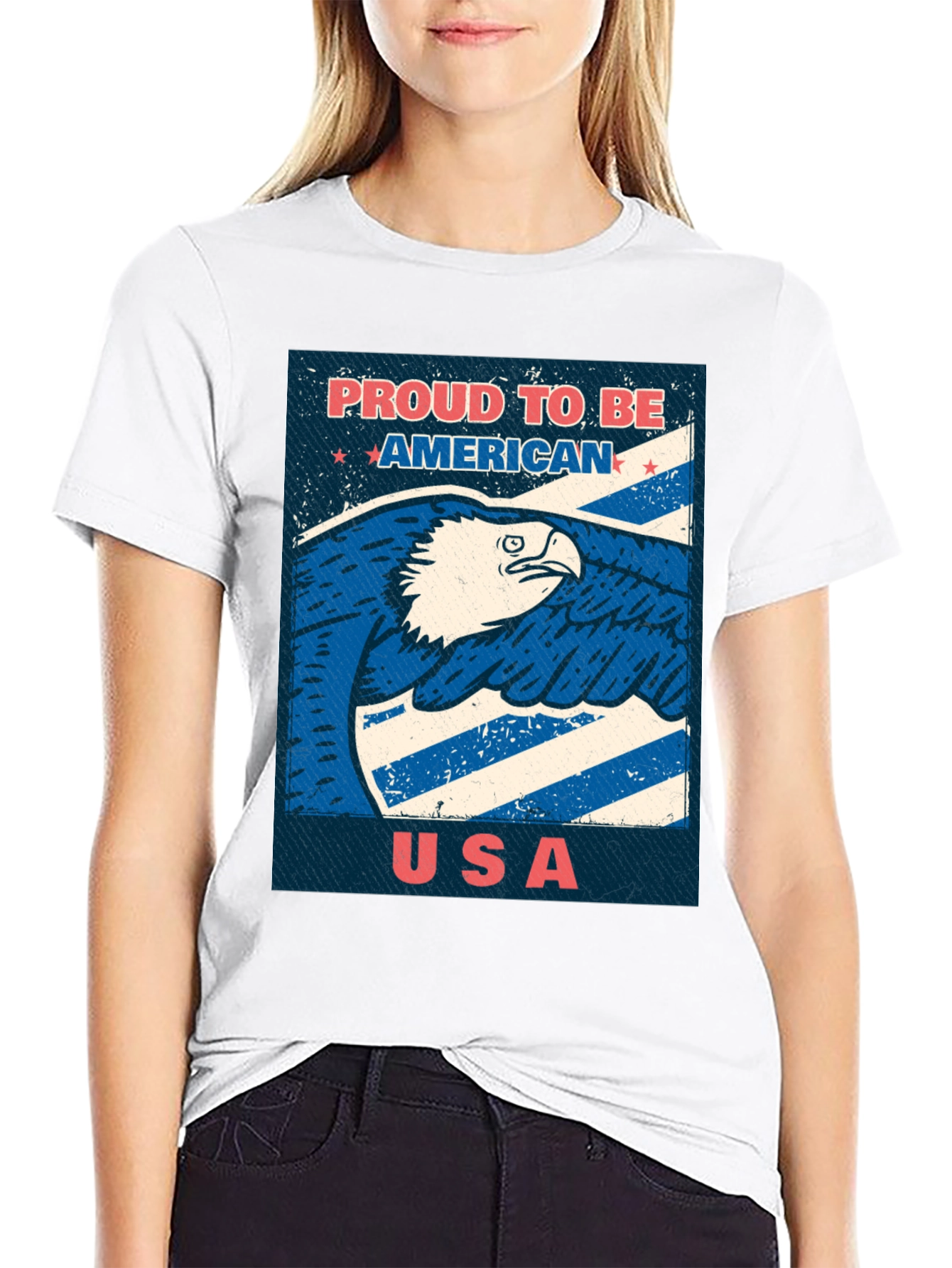 Proud To Be American USA Eagle T-Shirt