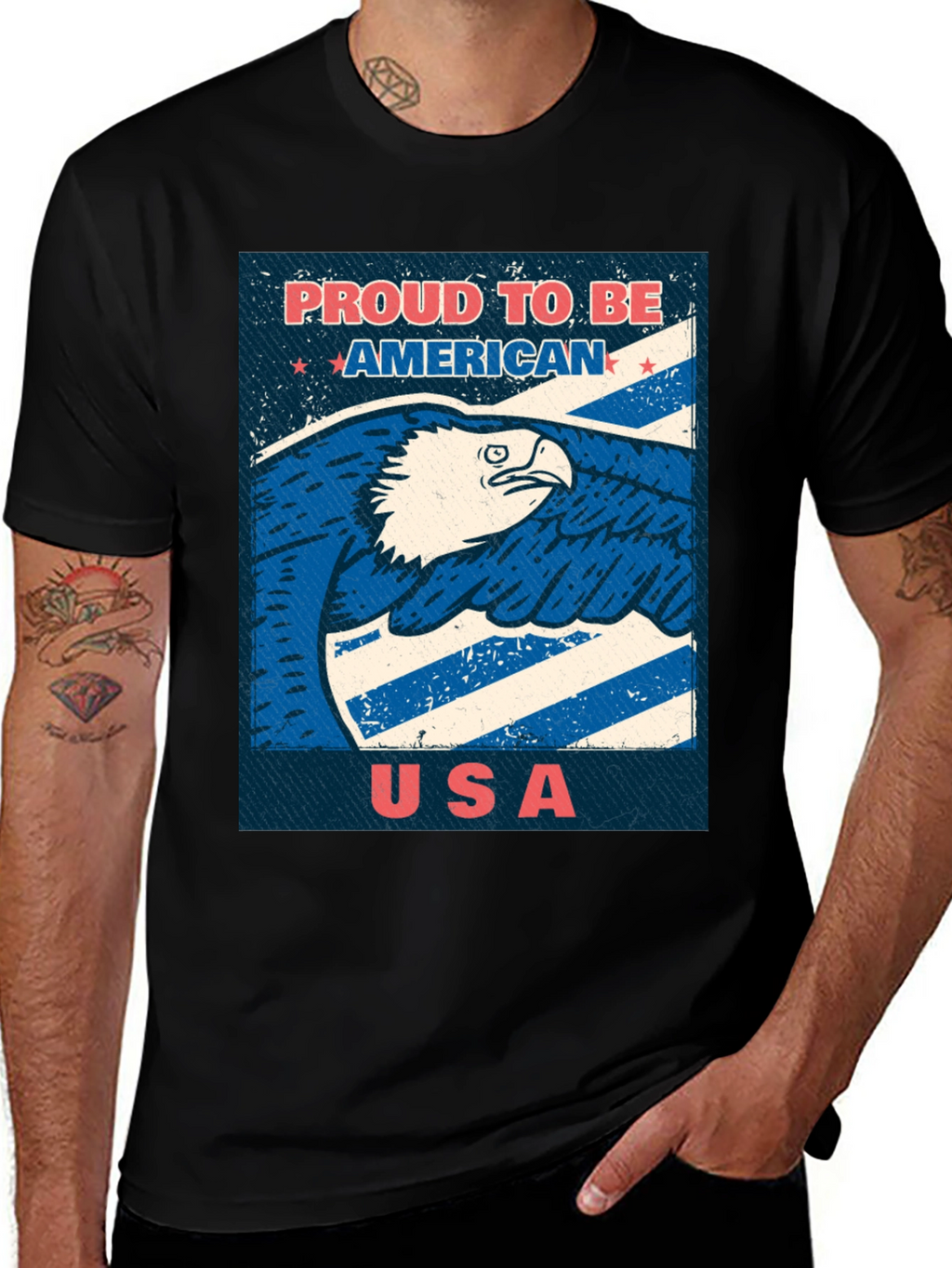 Proud To Be American USA Eagle T-Shirt