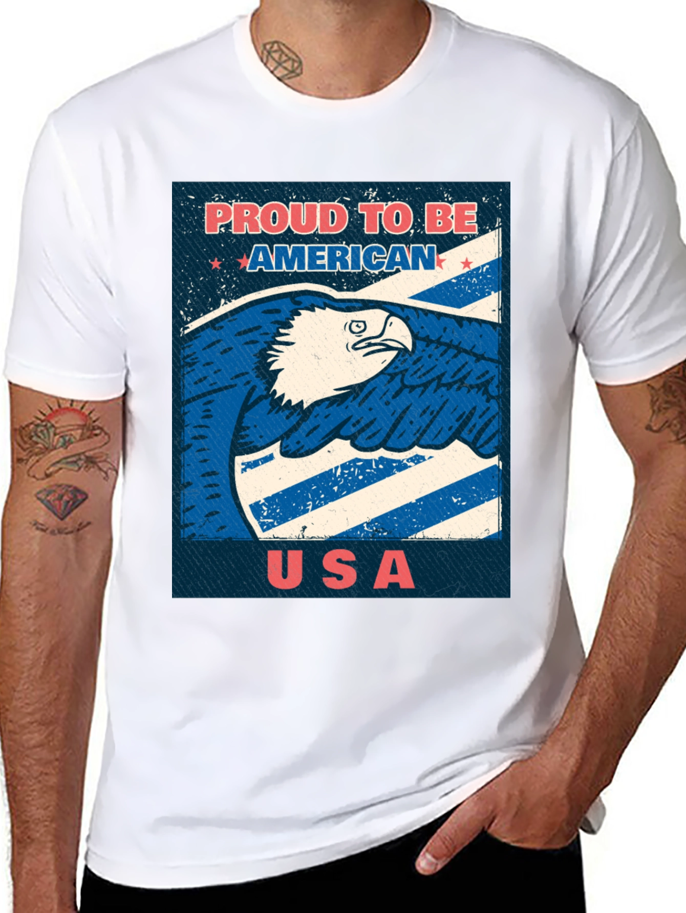 Proud To Be American USA Eagle T-Shirt