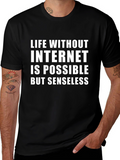 Funny Internet T-Shirt - Life Without Internet