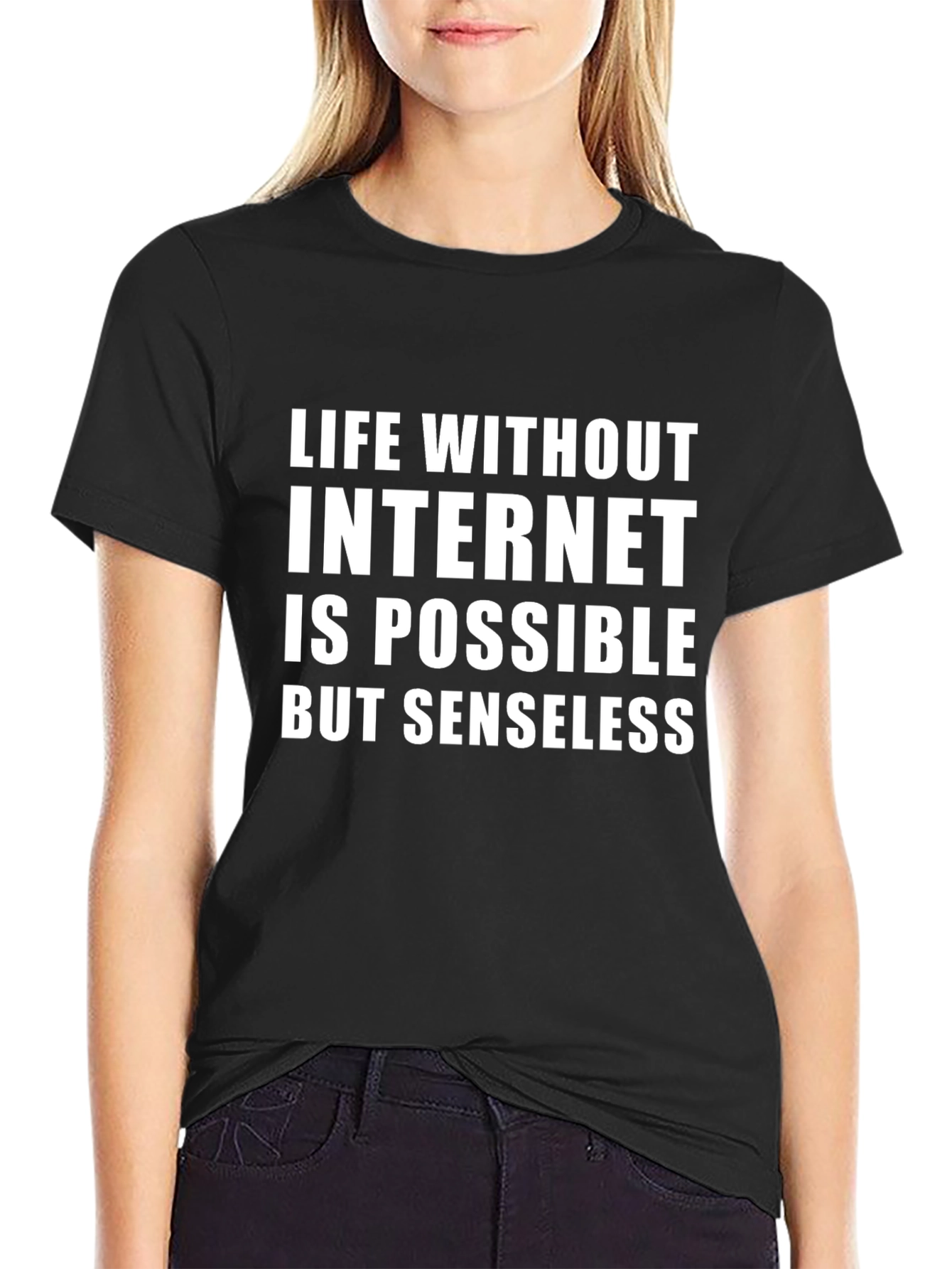 Funny Internet T-Shirt - Life Without Internet