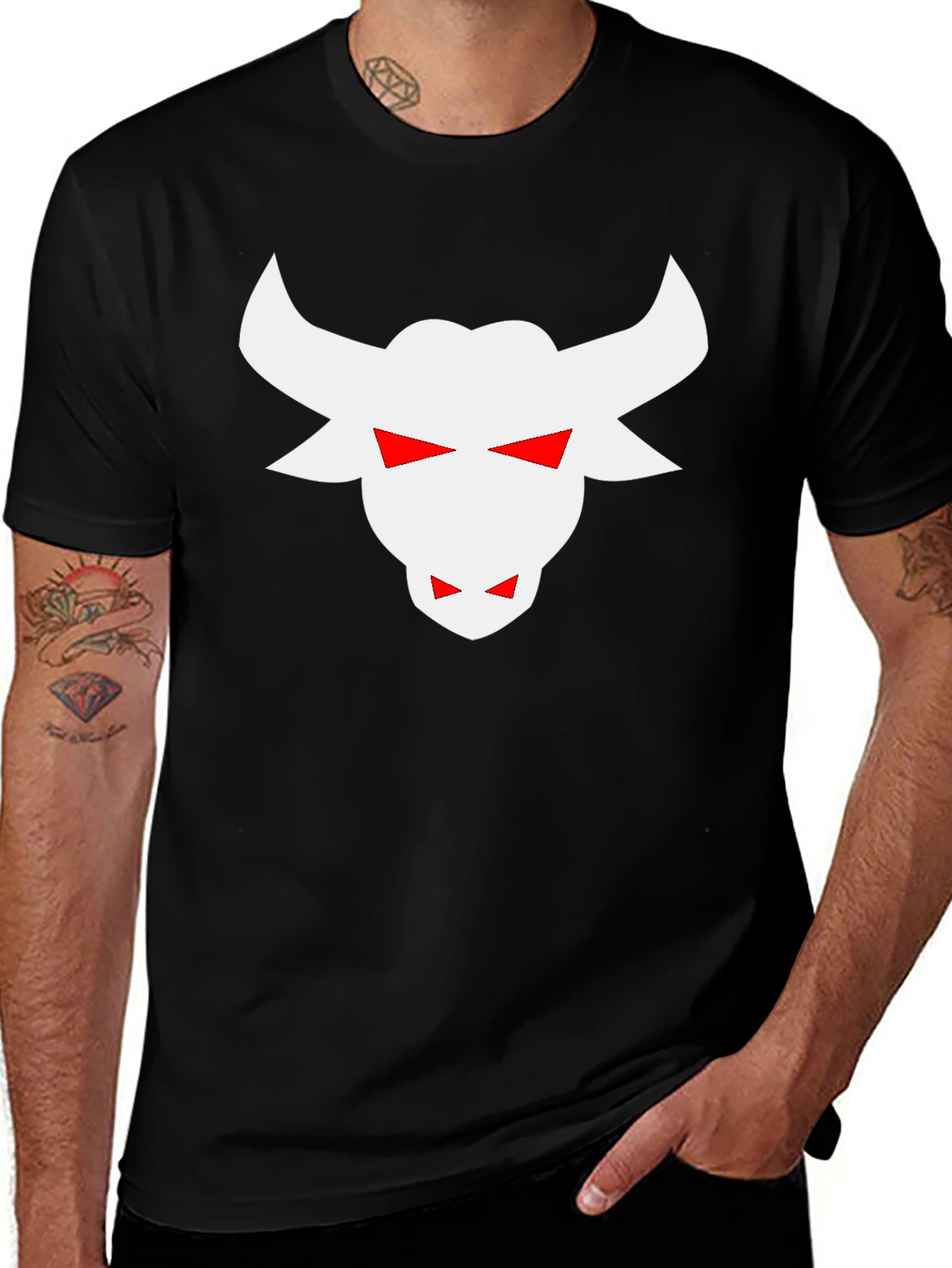 Black Bull Head Graphic Tee