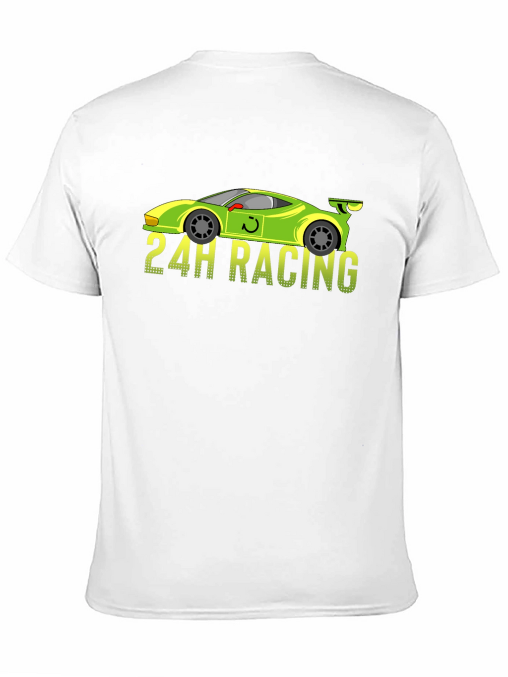 24H Racing Car Graphic Black T-Shirt