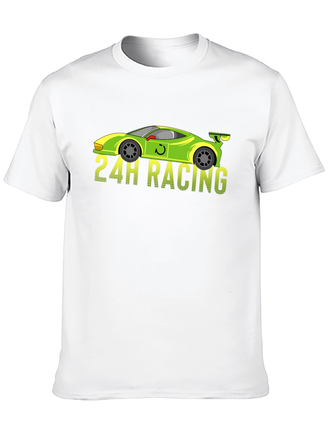 24H Racing Car Graphic Black T-Shirt