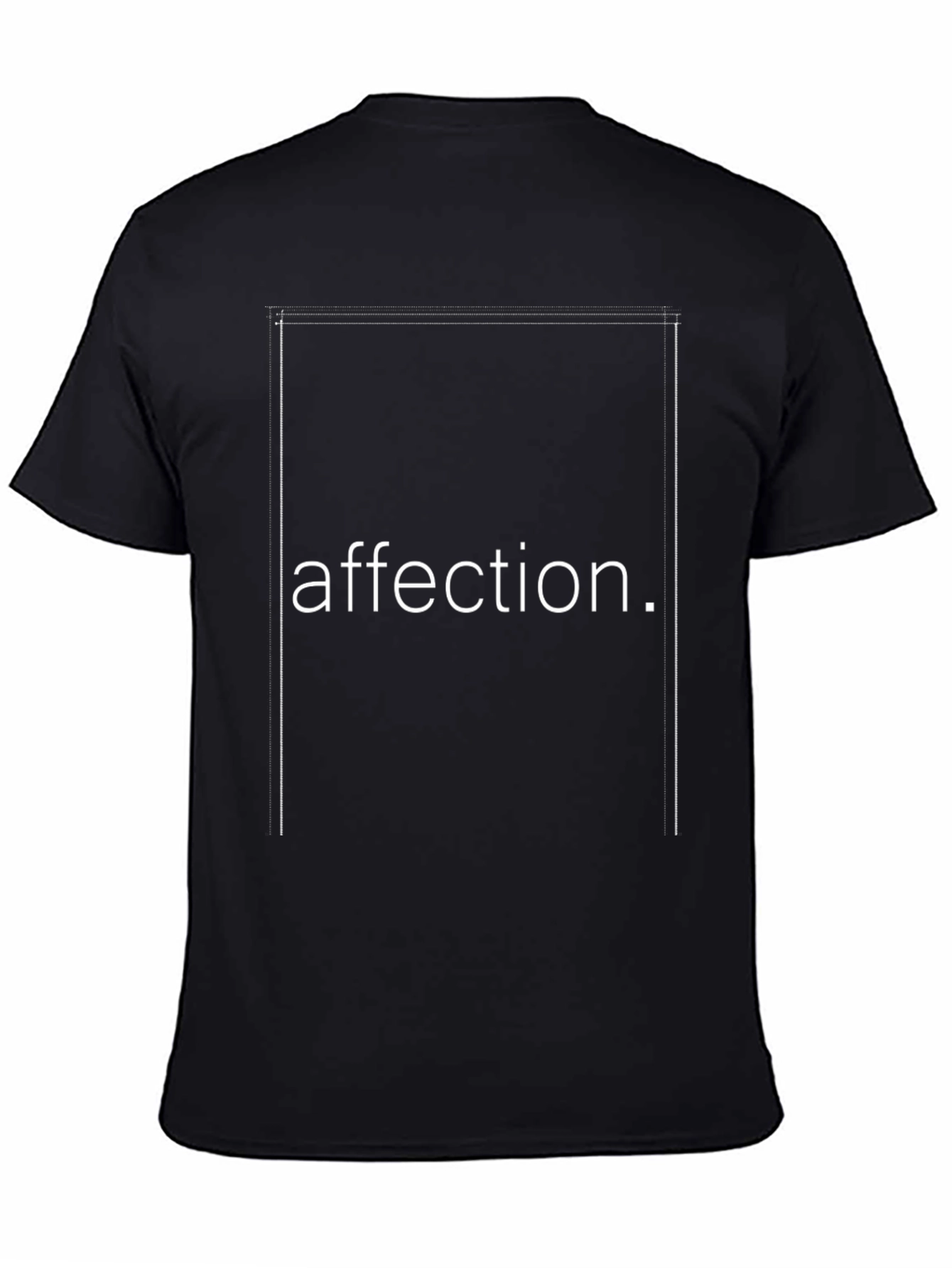 Affection Black T-Shirt - Modern Minimalist Style