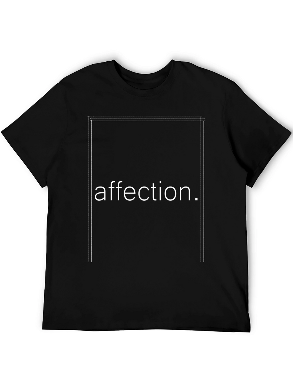 Affection Black T-Shirt - Modern Minimalist Style