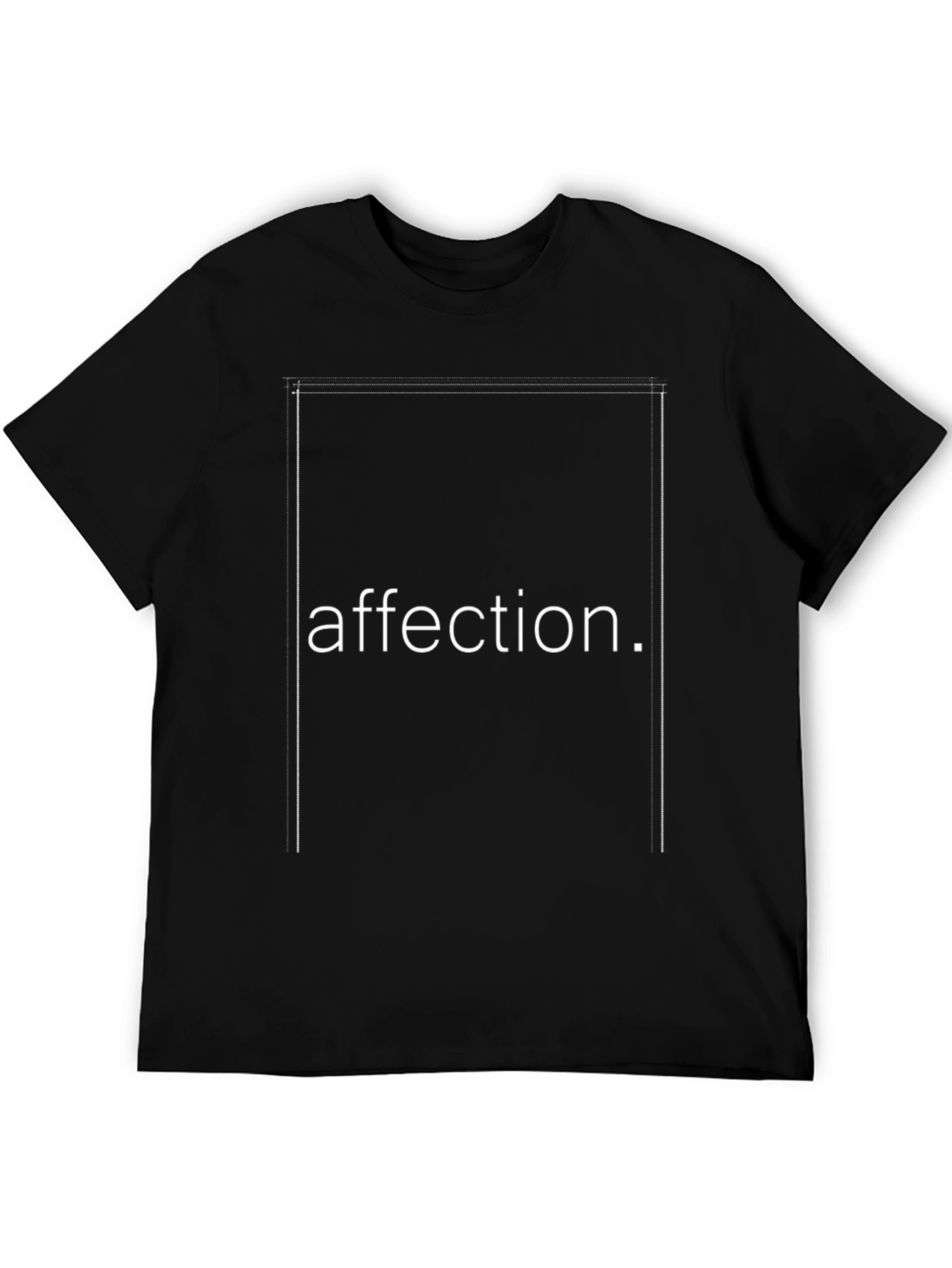 Affection Black T-Shirt - Modern Minimalist Style