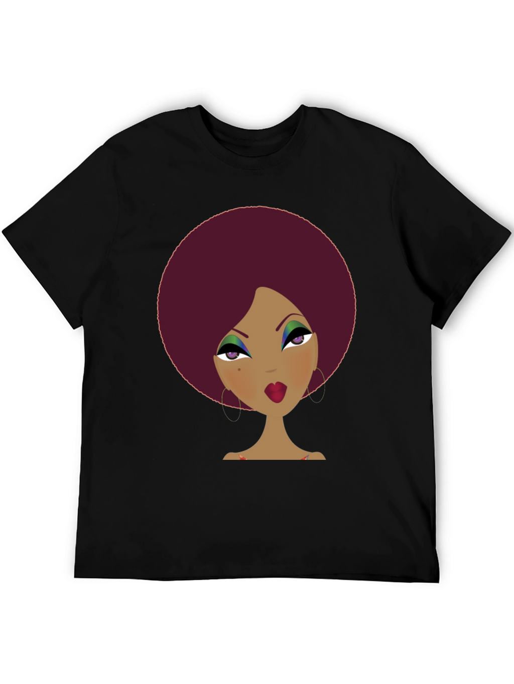 Retro Afro Woman Graphic Tee