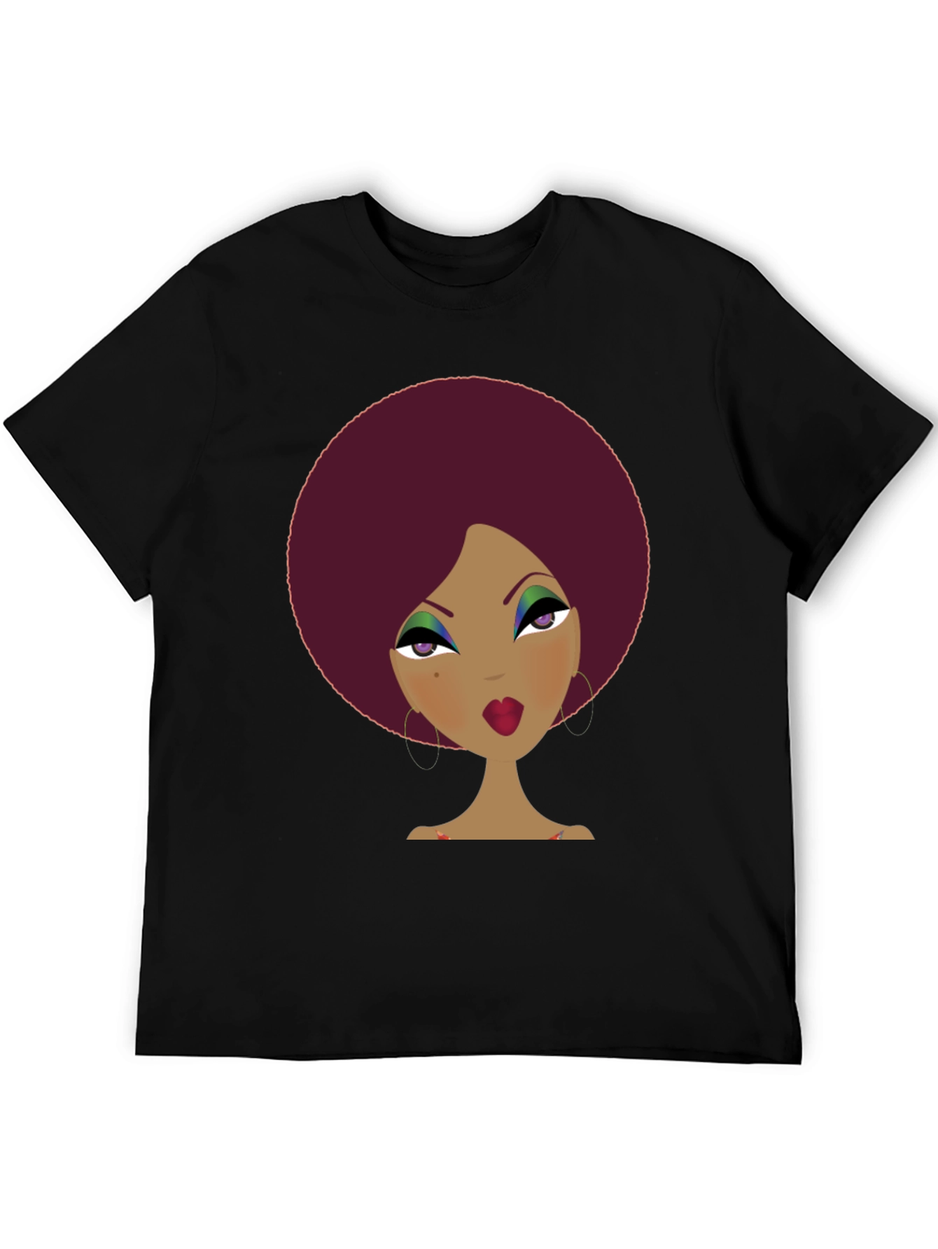 Retro Afro Woman Graphic Tee