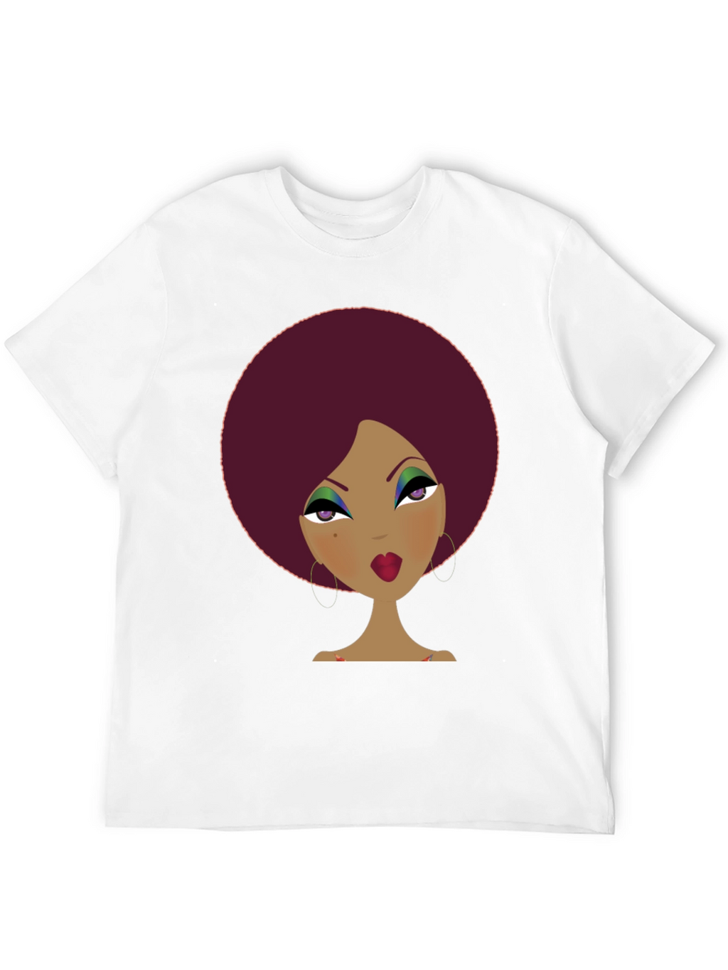 Retro Afro Woman Graphic Tee