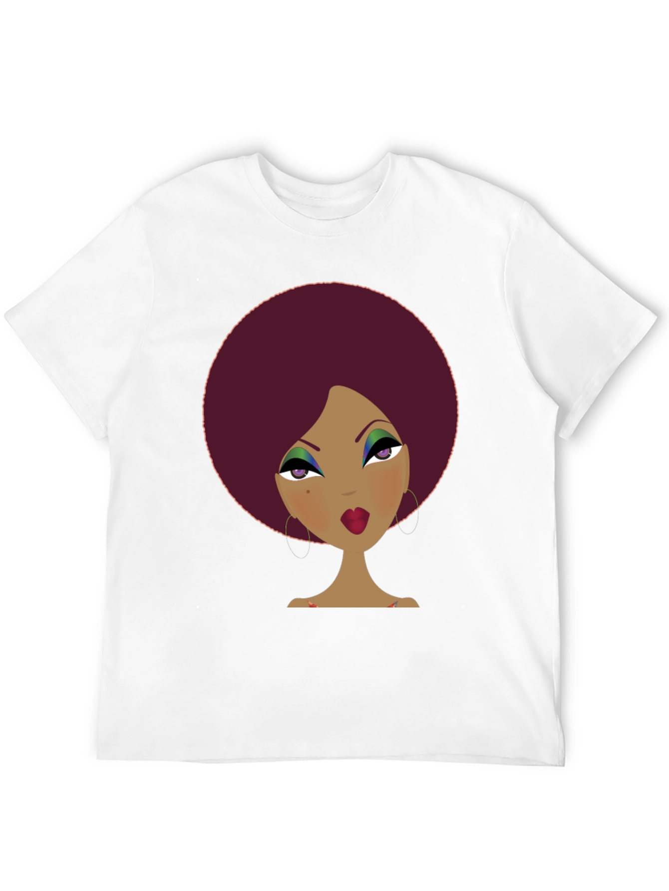Retro Afro Woman Graphic Tee
