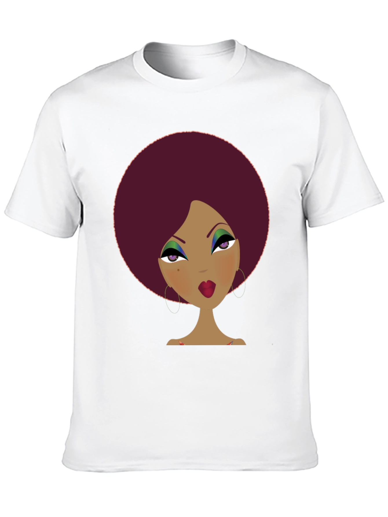 Retro Afro Woman Graphic Tee