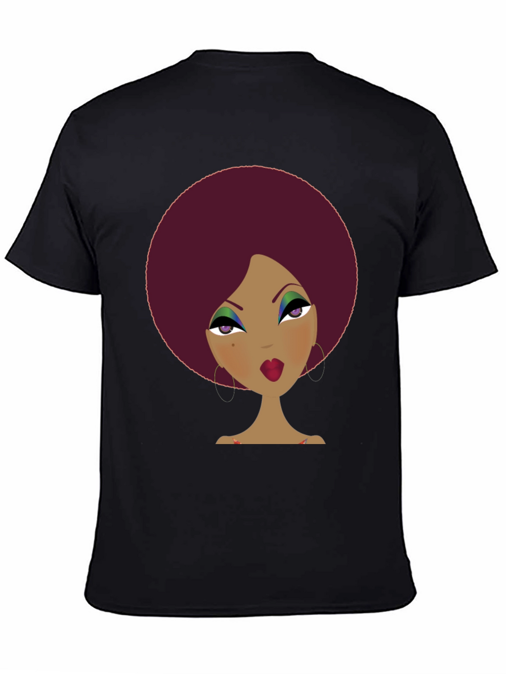 Retro Afro Woman Graphic Tee