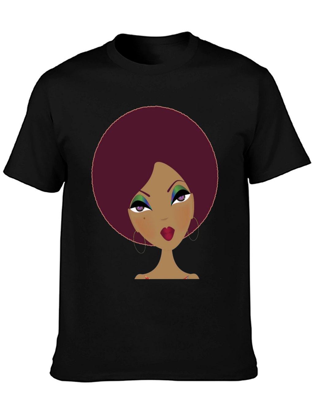 Retro Afro Woman Graphic Tee