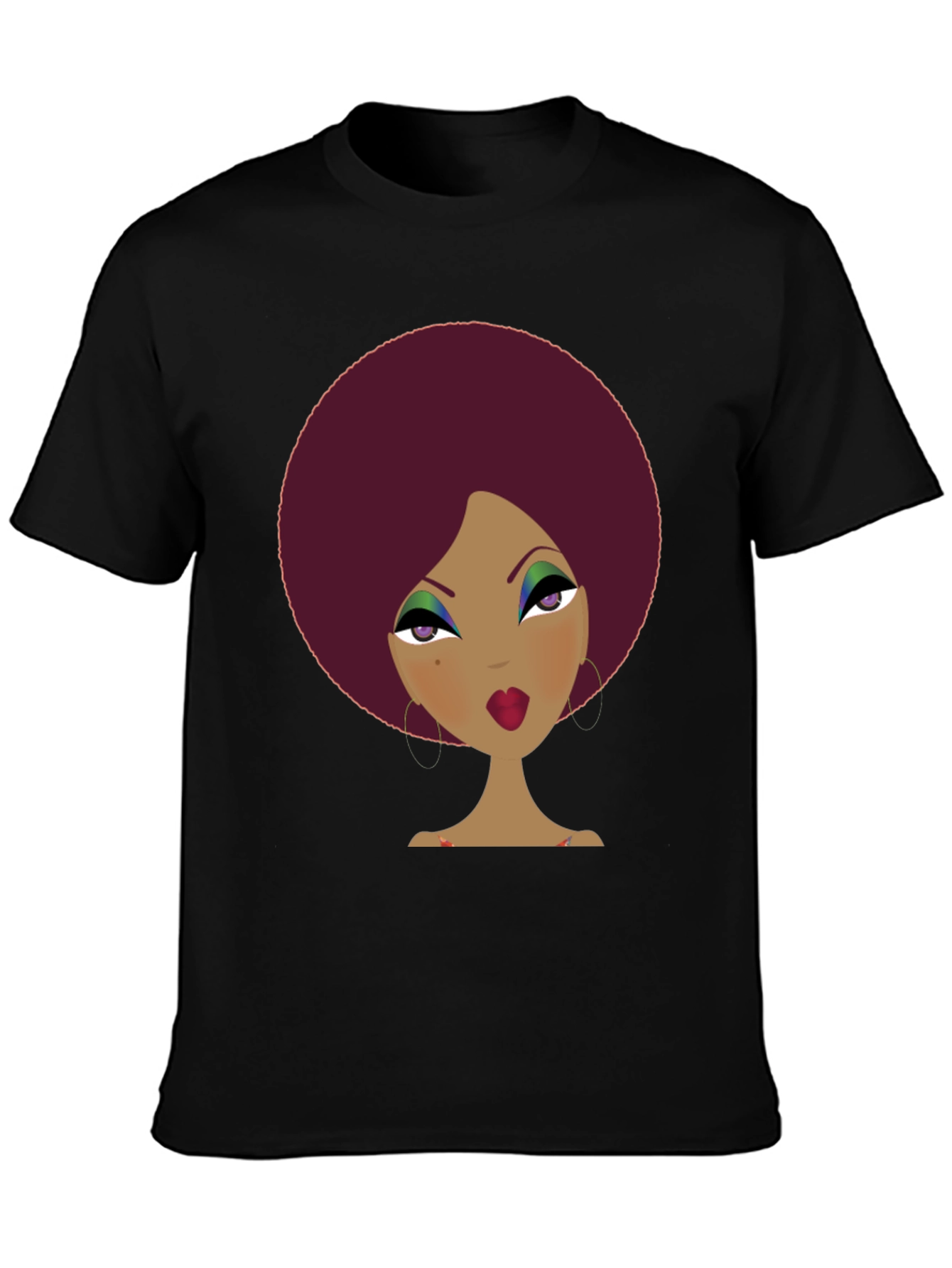 Retro Afro Woman Graphic Tee