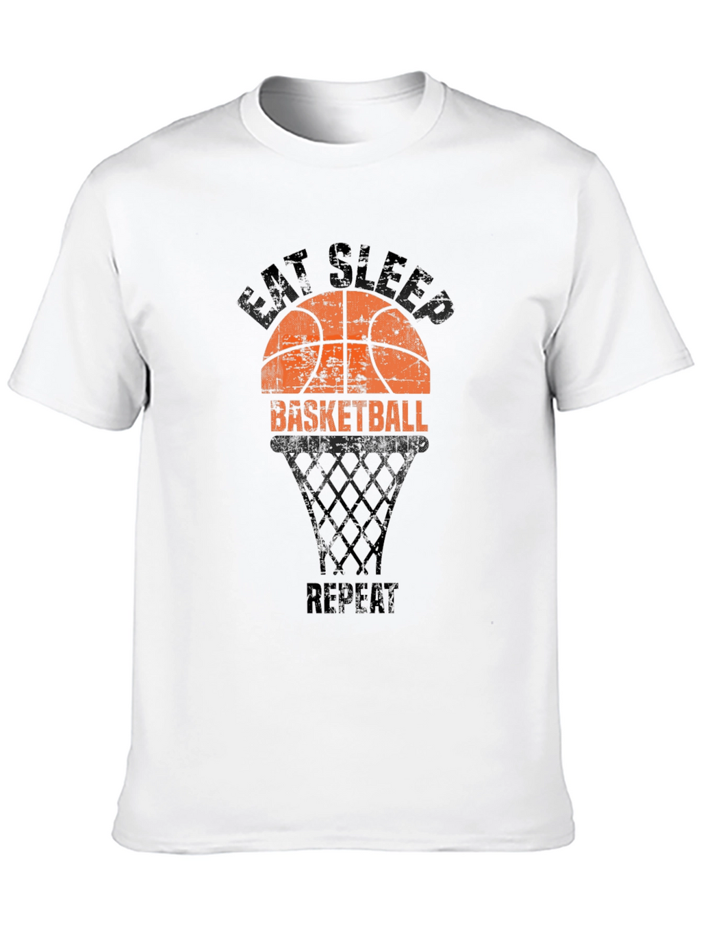 Eat Sleep Basketball Repeat Black T-Shirt