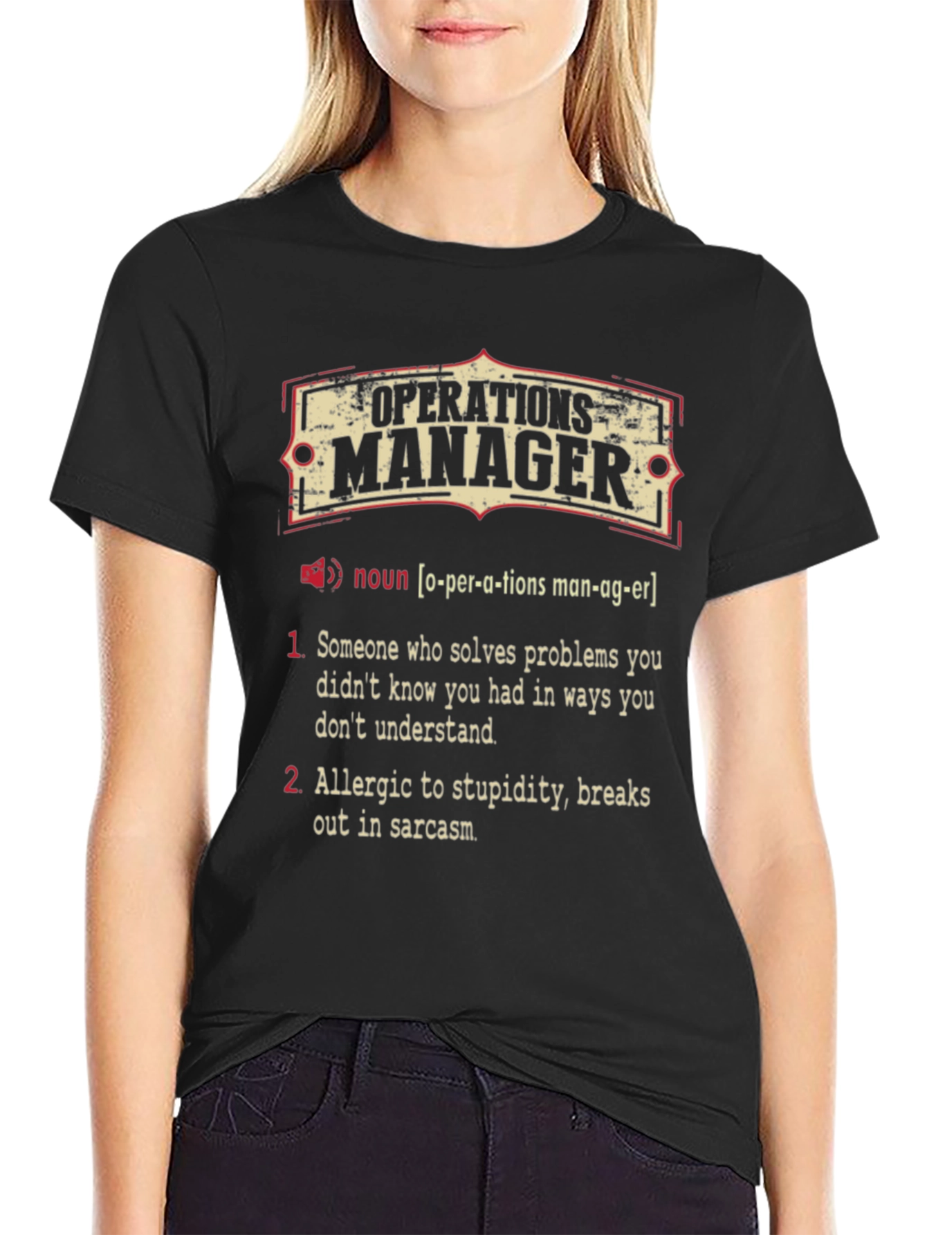 Operations Manager Definition T-Shirt