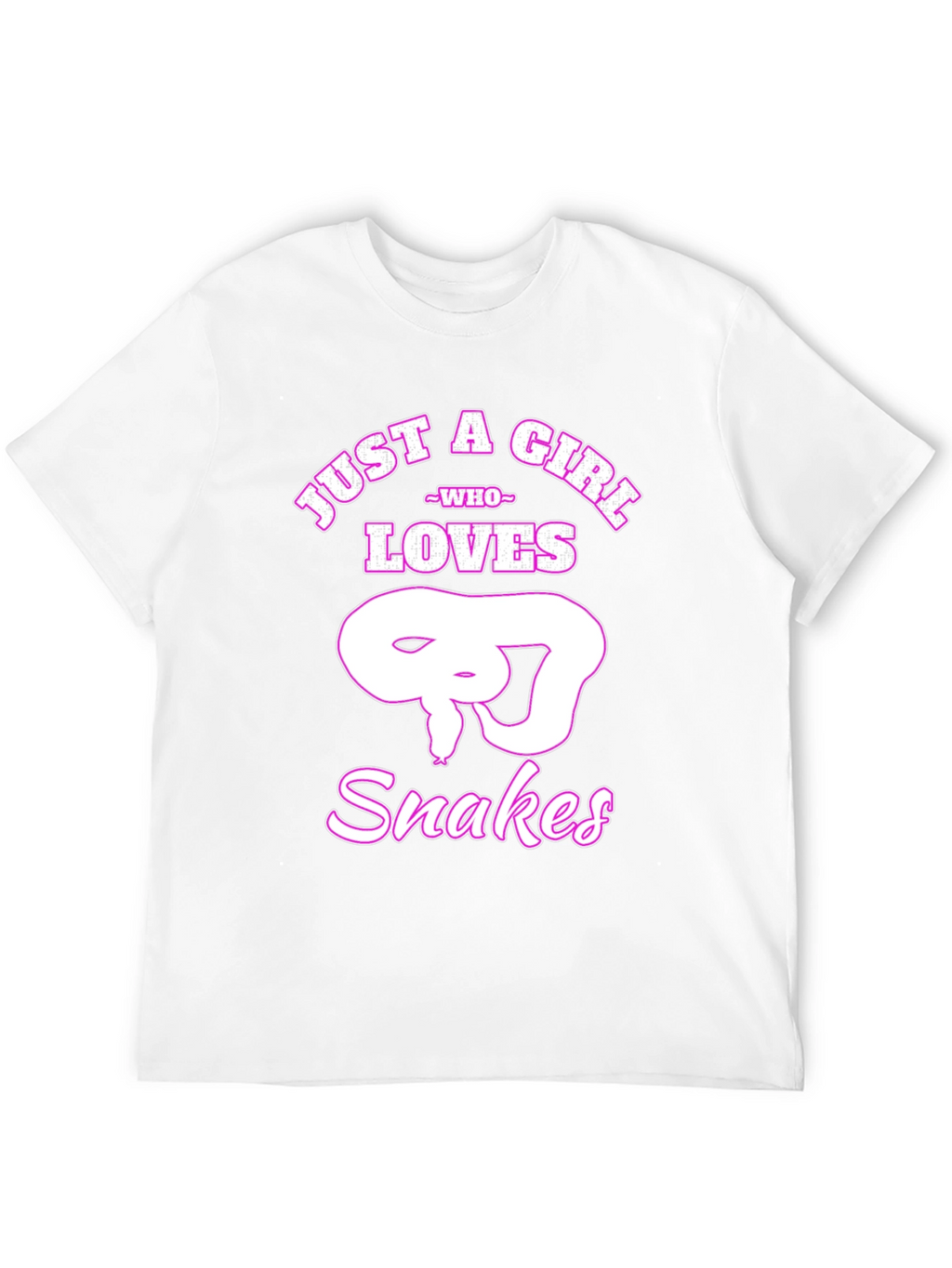 Just A Girl Who Loves Snakes T-Shirt - Black