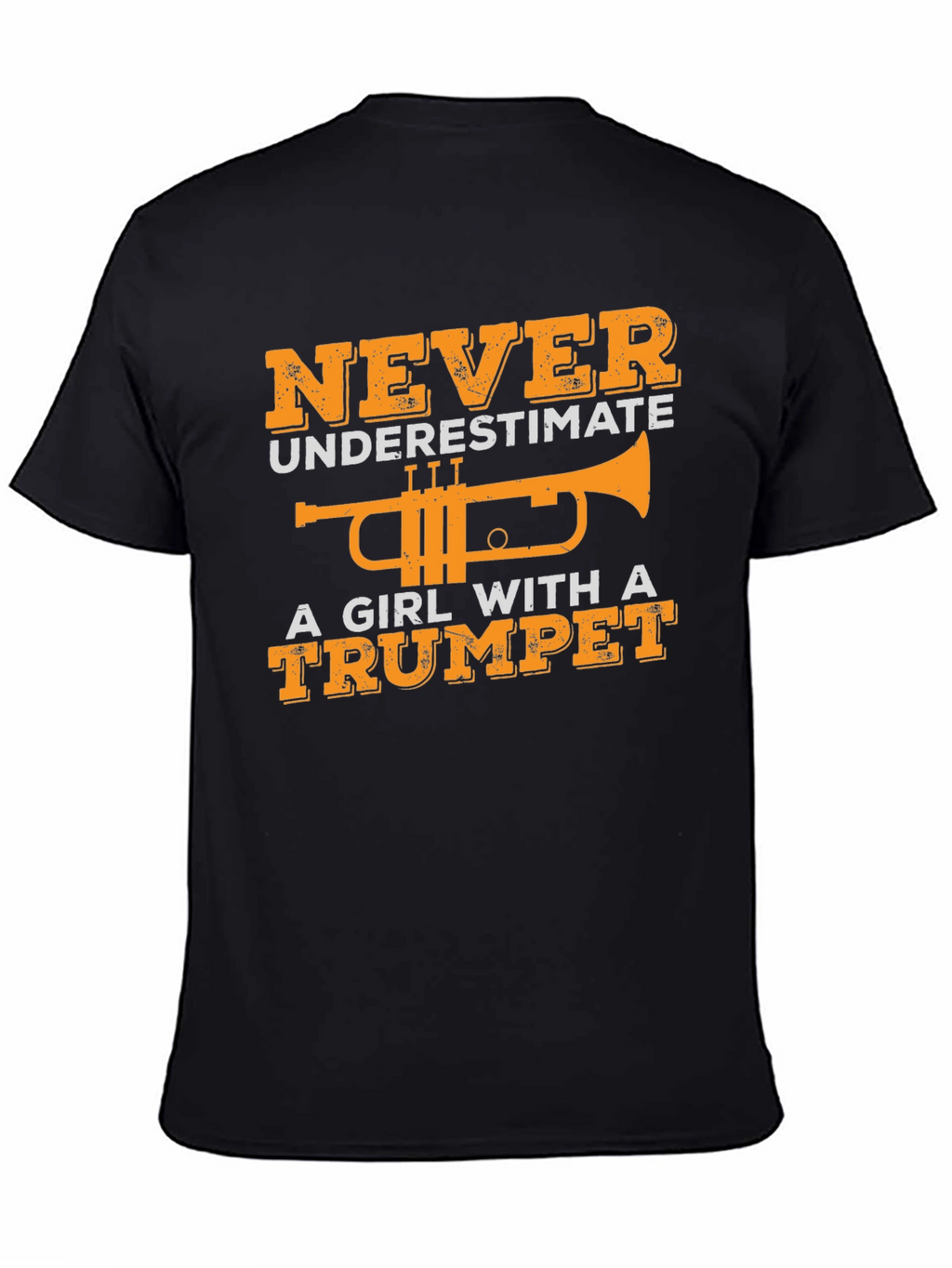 Girl with Trumpet Graphic T-Shirt
