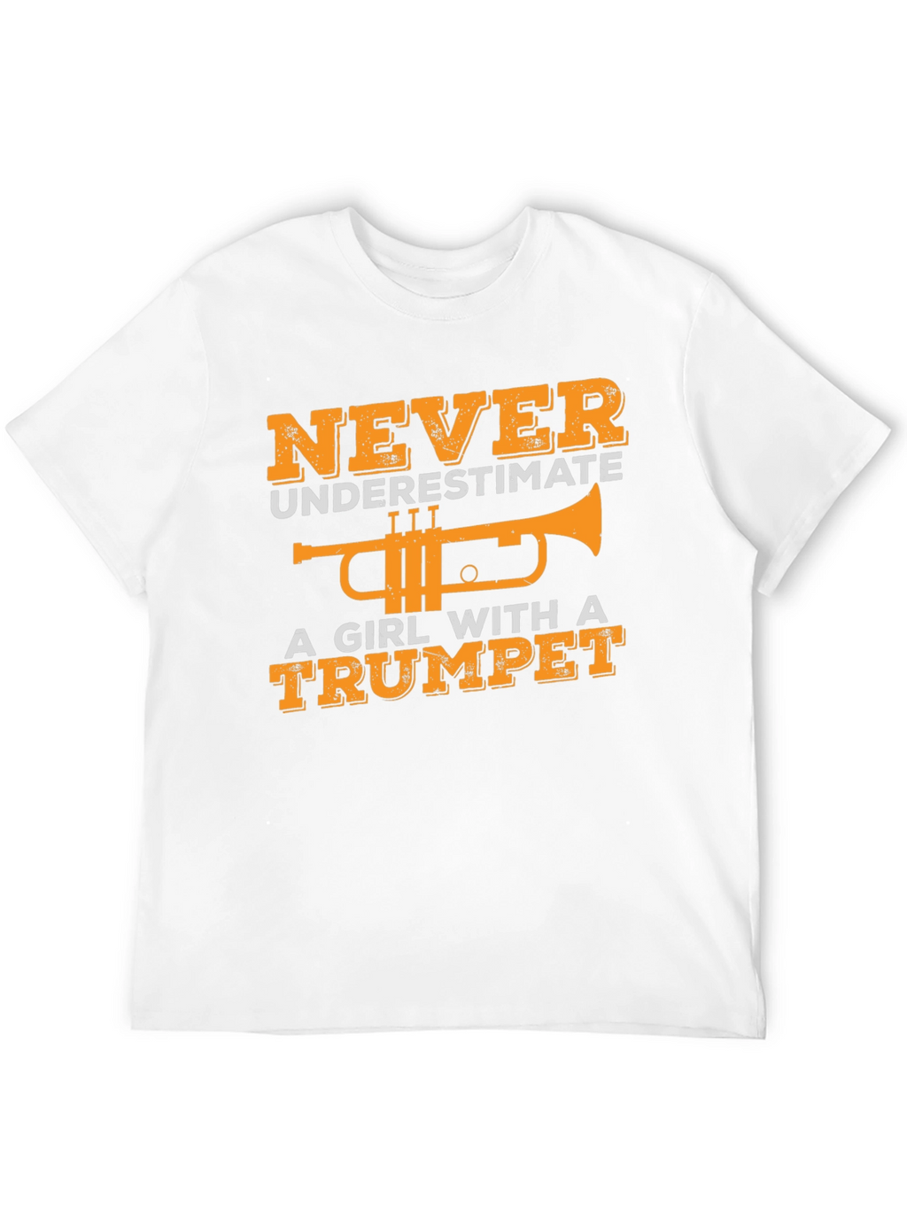 Girl with Trumpet Graphic T-Shirt