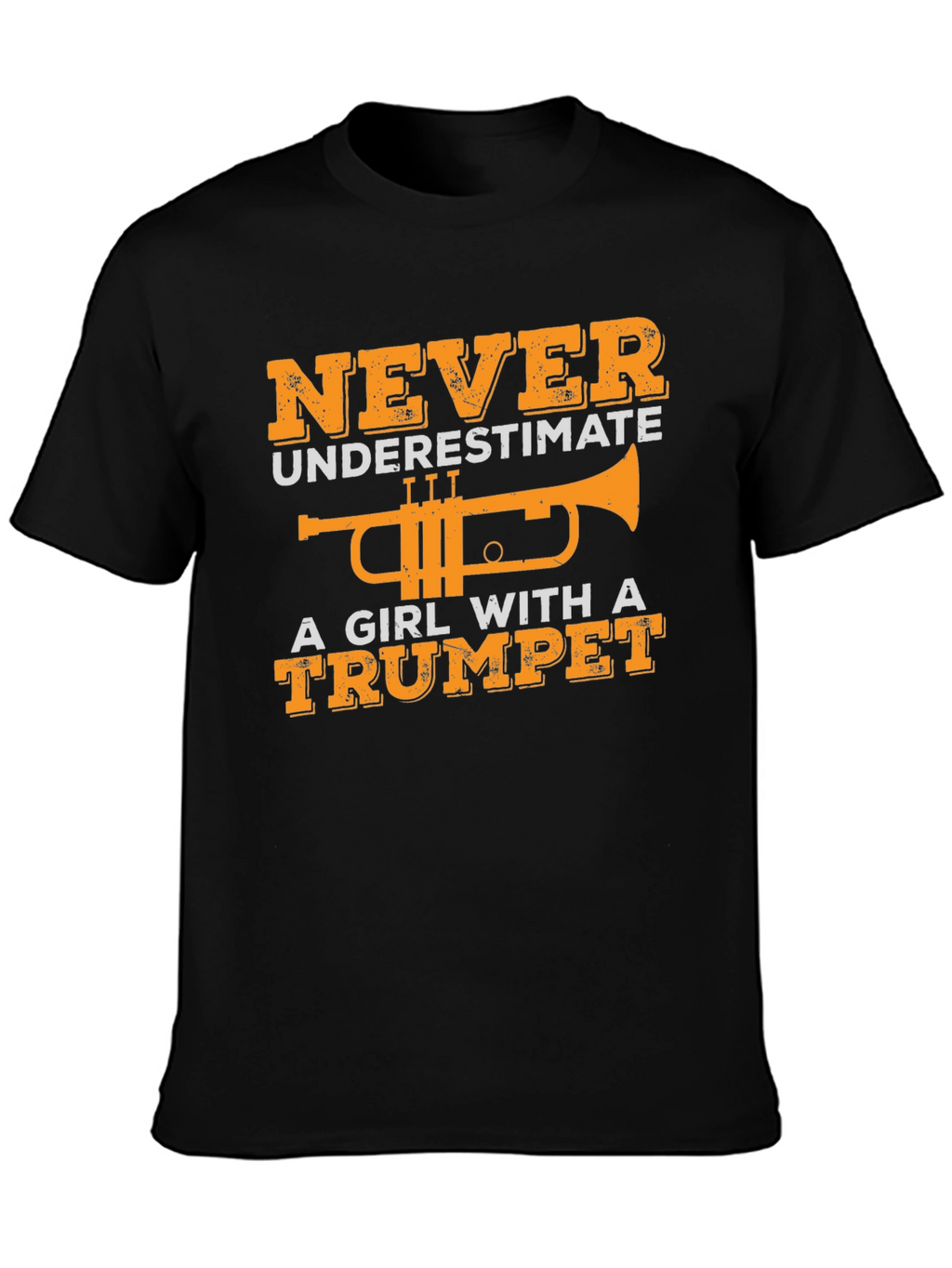 Girl with Trumpet Graphic T-Shirt