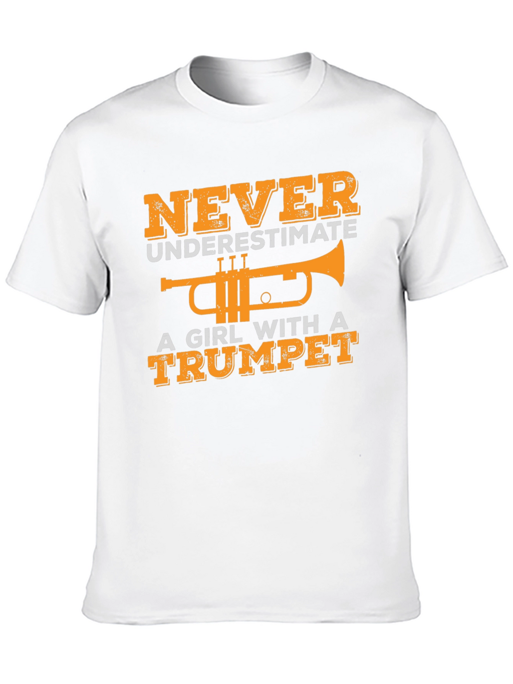 Girl with Trumpet Graphic T-Shirt