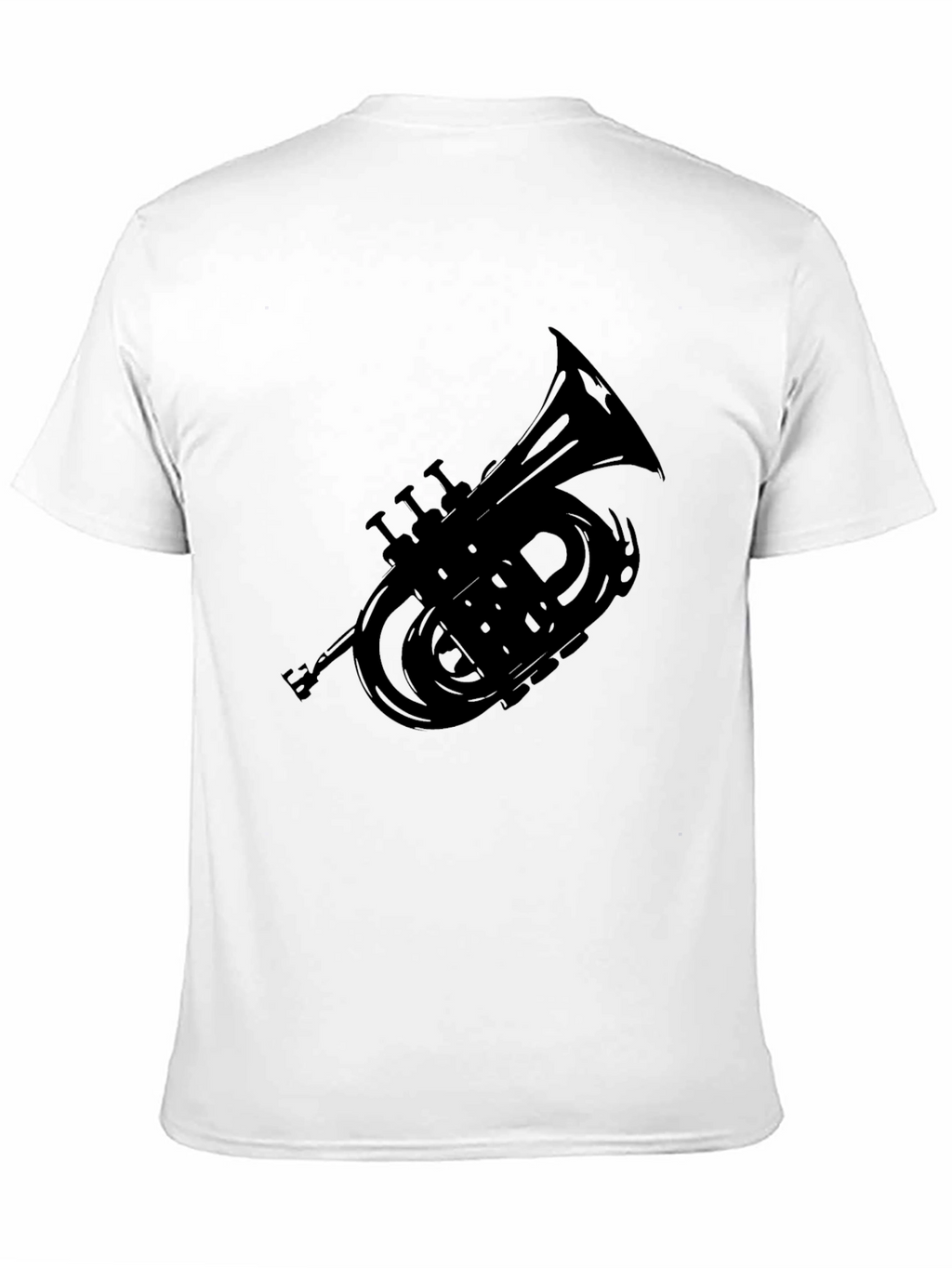 Black Trumpet Silhouette T-Shirt