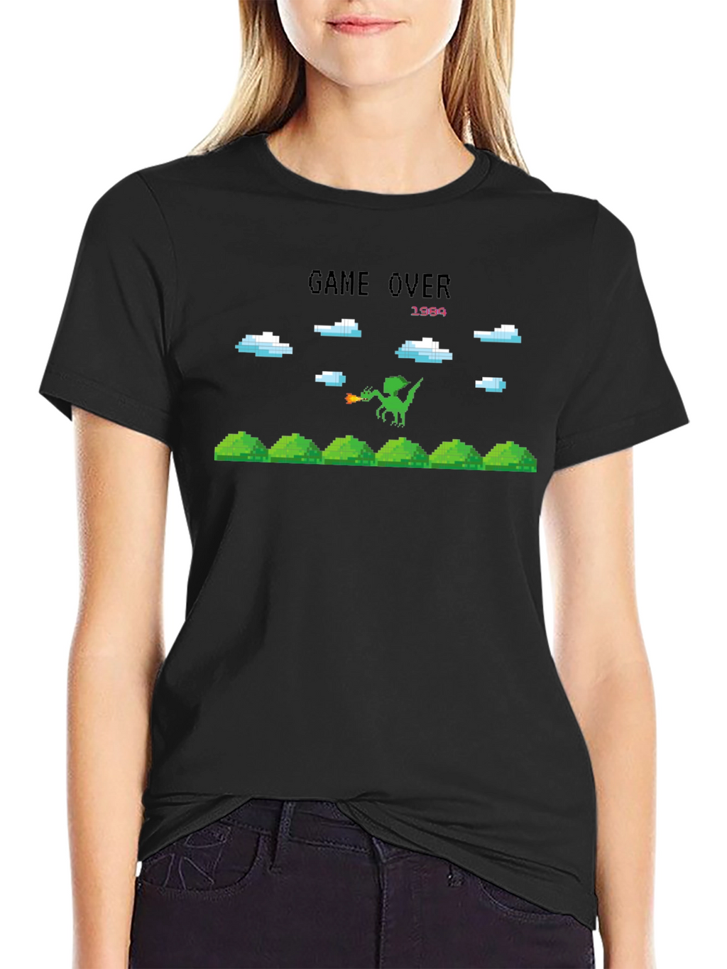 Game Over Pixel Art T-Shirt - Retro Gaming Tee