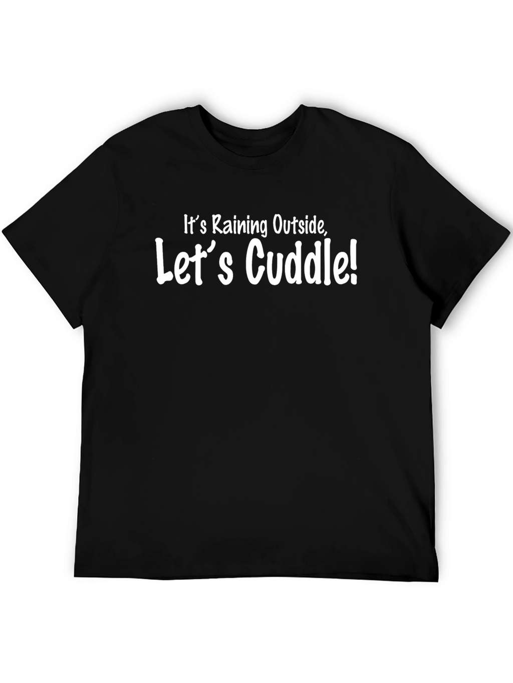 Rainy Day Cuddle Black T-Shirt